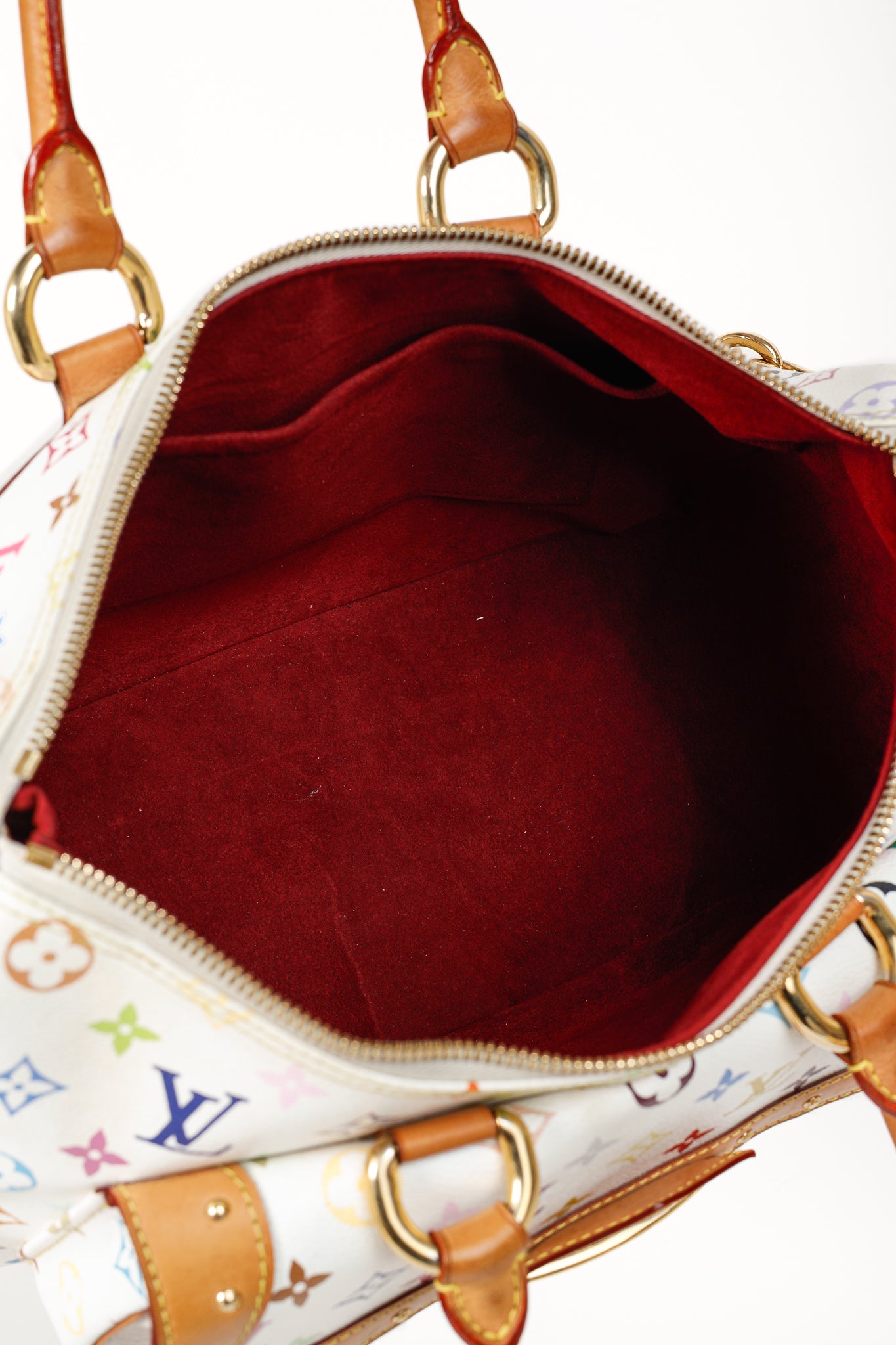 Takashi Murakami Rita White Multicolore Monogram Shoulder Bag