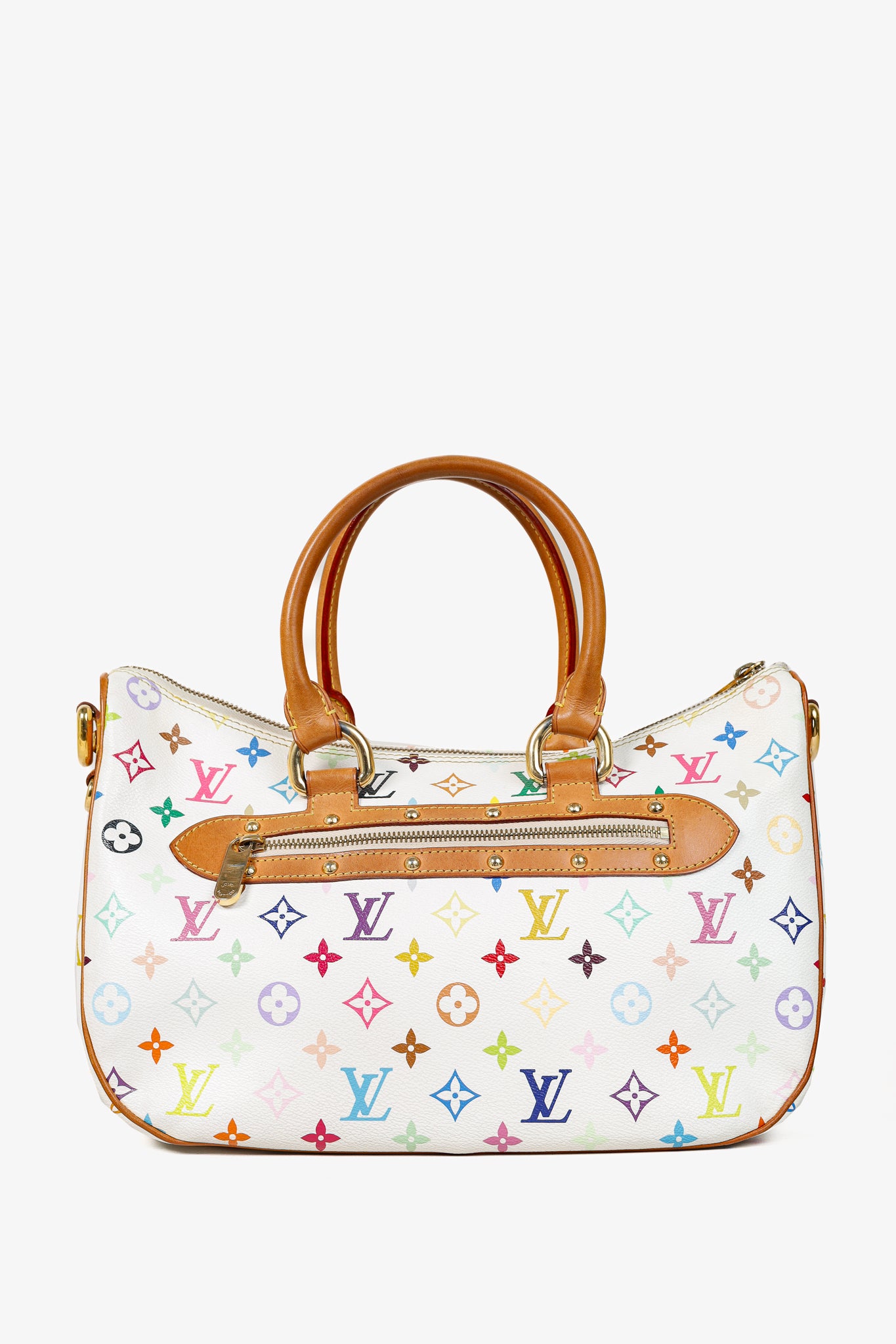 Takashi Murakami Rita White Multicolore Monogram Shoulder Bag