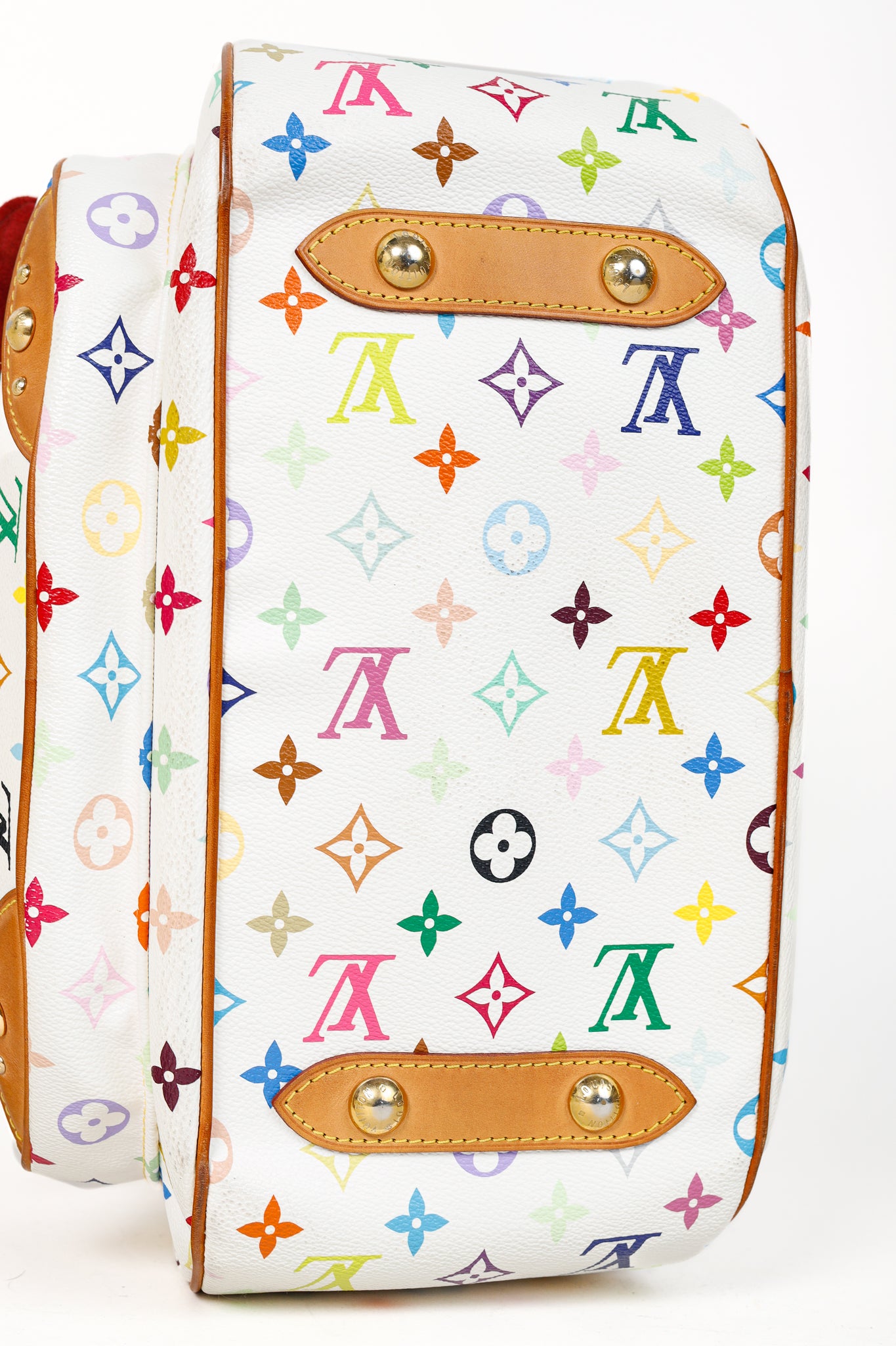 Takashi Murakami Rita White Multicolore Monogram Shoulder Bag