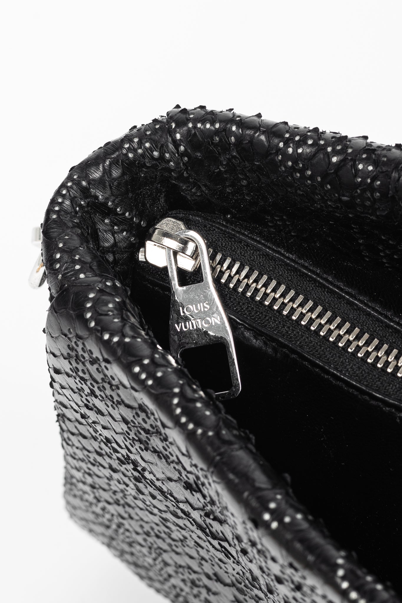 AW/08 Runway Lutece Black Perfore Python Shoulder Bag