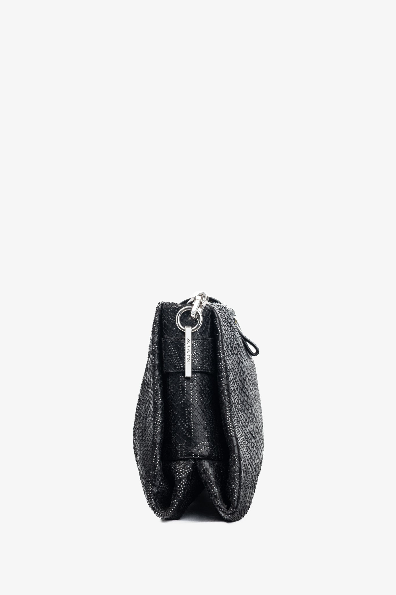 AW/08 Runway Lutece Black Perfore Python Shoulder Bag