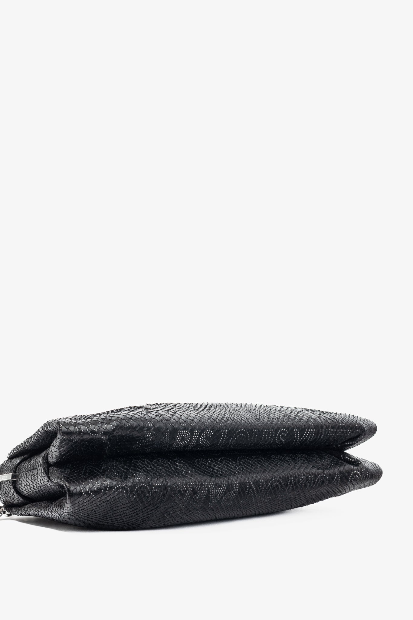 AW/08 Runway Lutece Black Perfore Python Shoulder Bag
