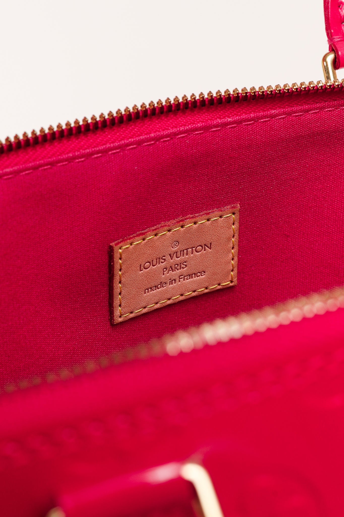 Alma GM Rose Pop Monogram Vernis Tote