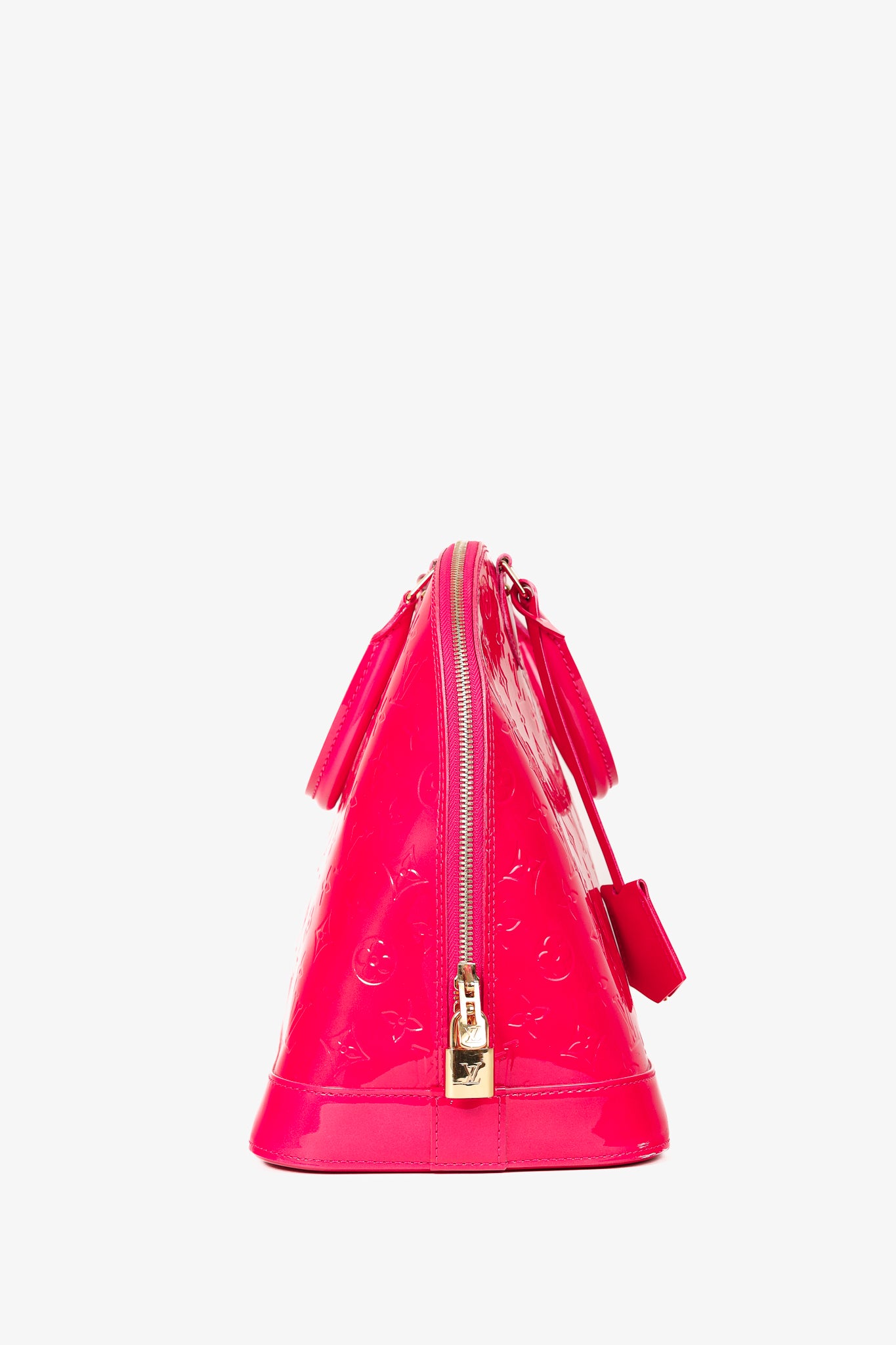 Alma GM Rose Pop Monogram Vernis Tote