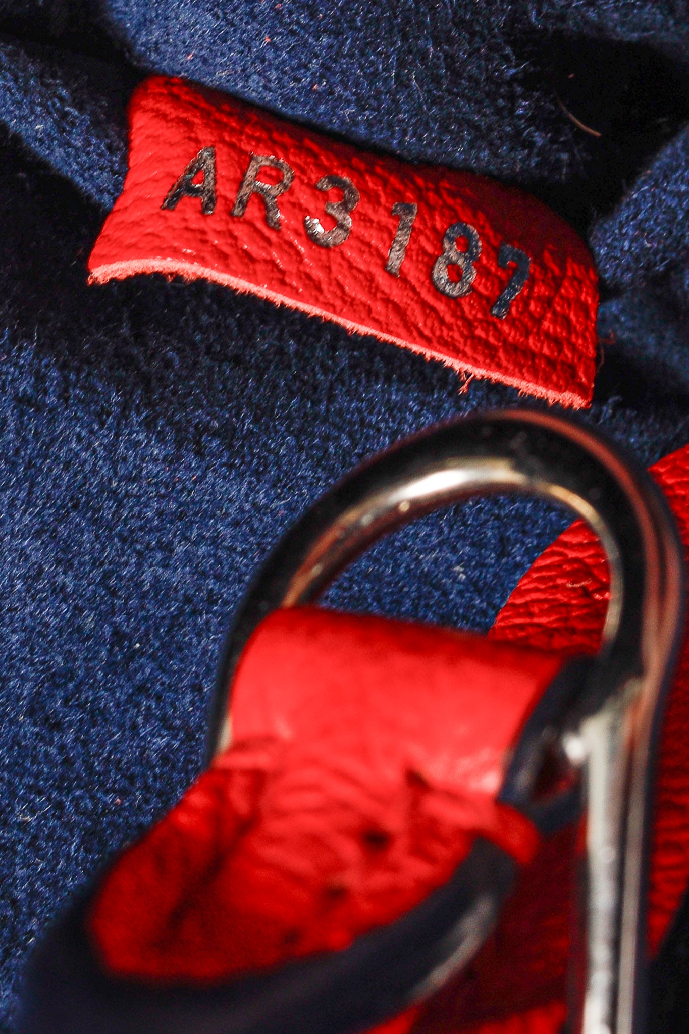 Red/Navy Twist Coquelicot Epi Leather Tote