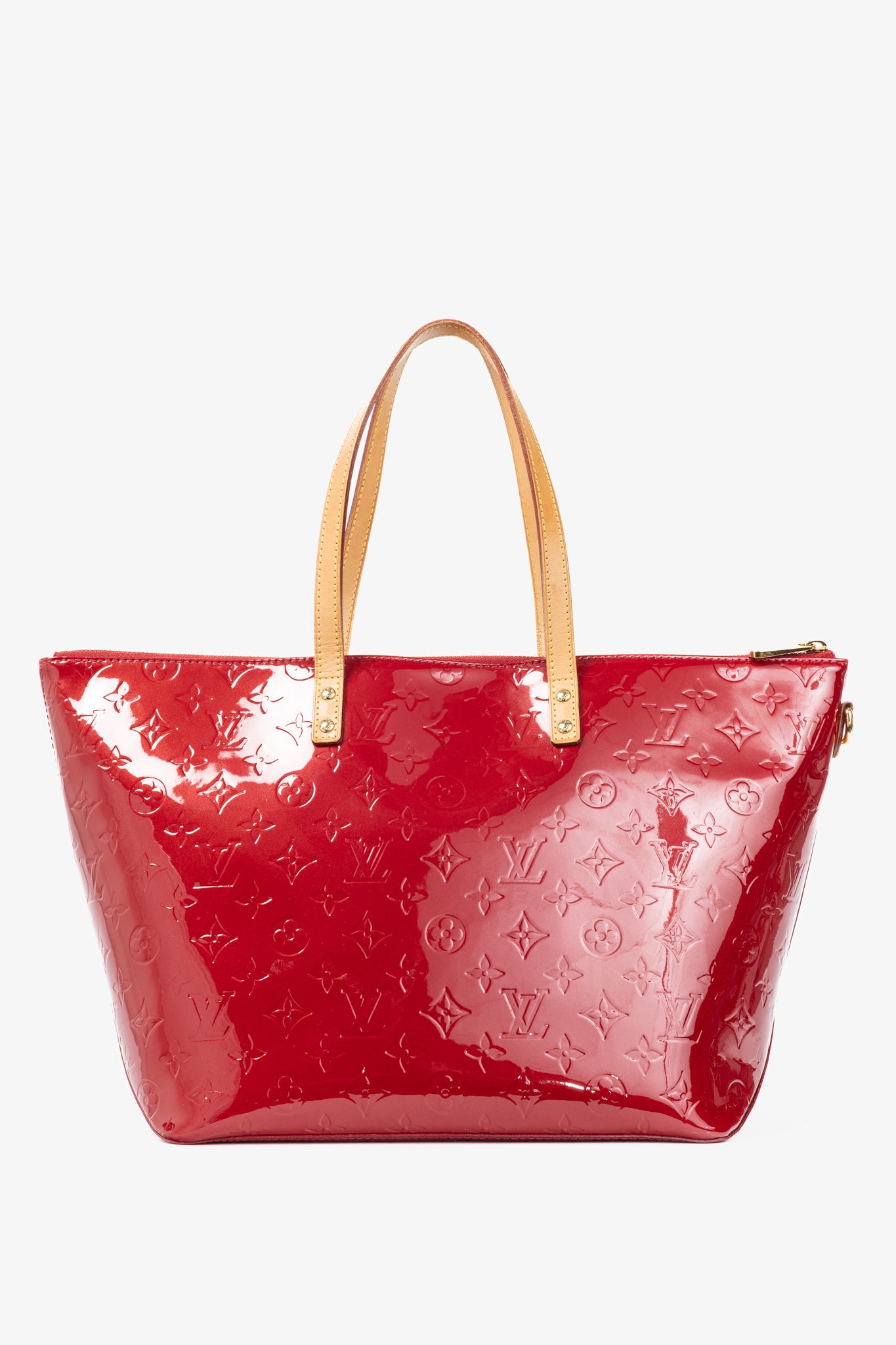 Bellevue GM Pomme D'Amour Monogram Vernis Leather Tote
