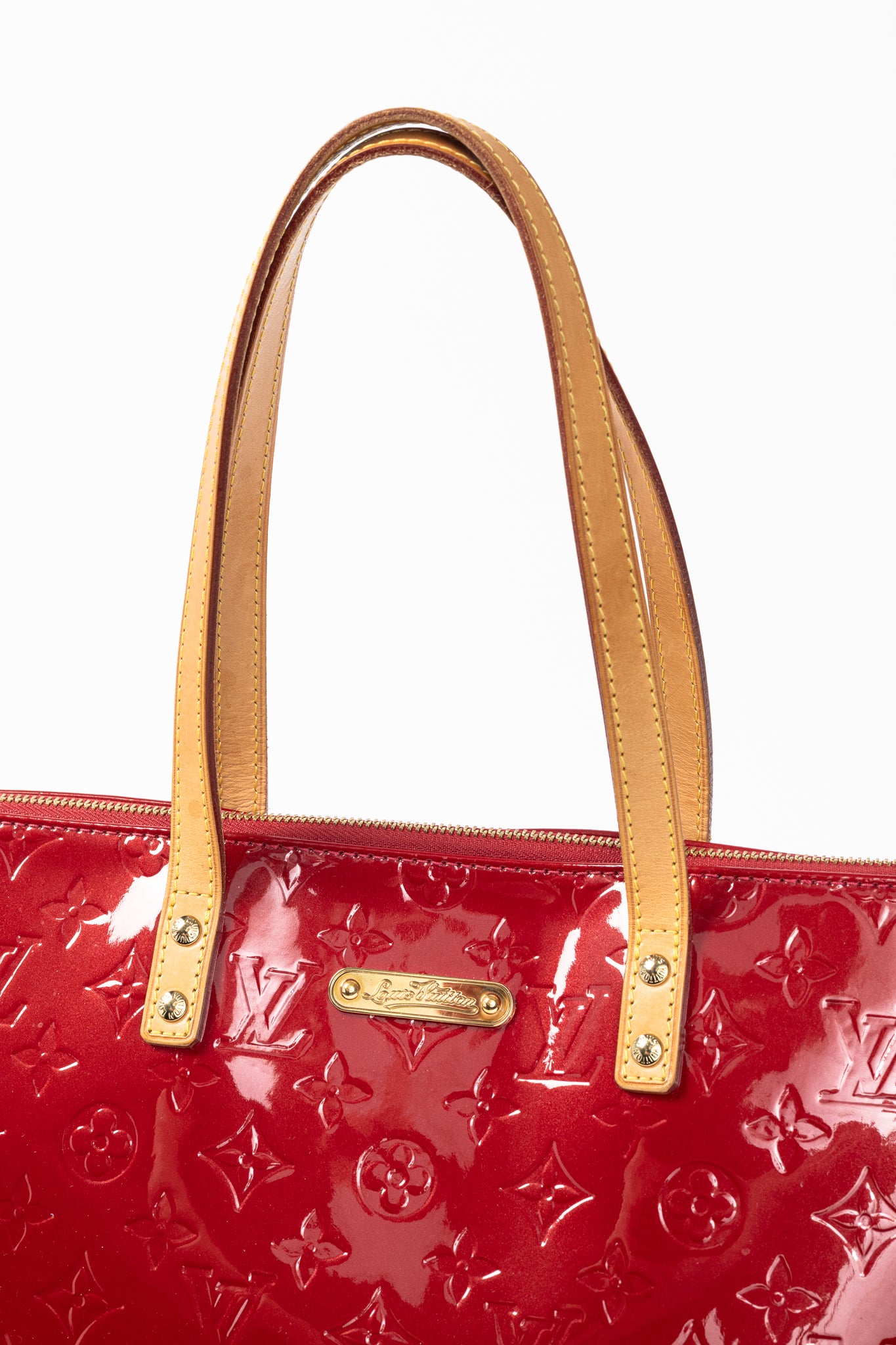 Bellevue GM Pomme D'Amour Monogram Vernis Leather Tote