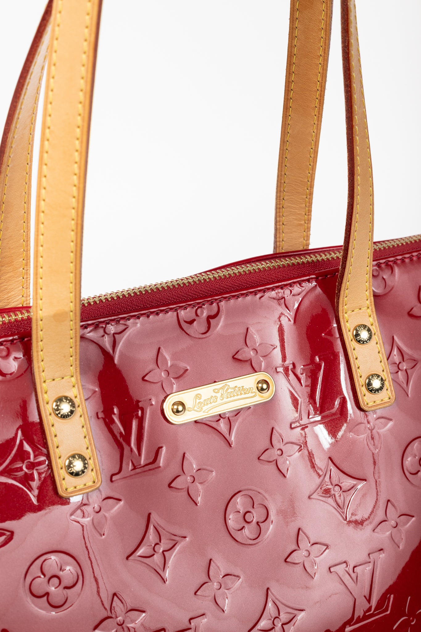 Bellevue GM Pomme D'Amour Monogram Vernis Leather Tote