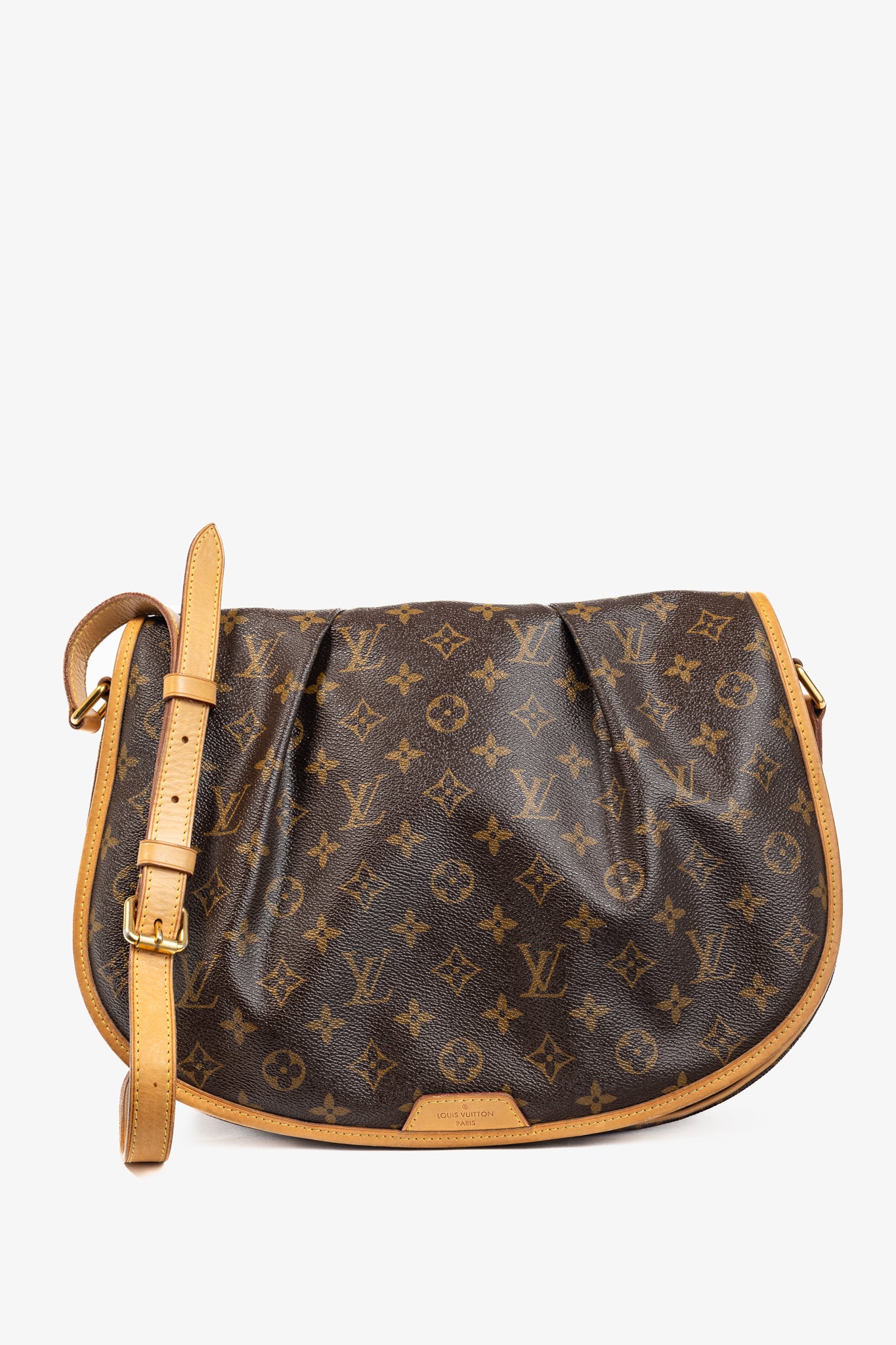 Menilmontant MM Monogram Canvas Messenger Bag