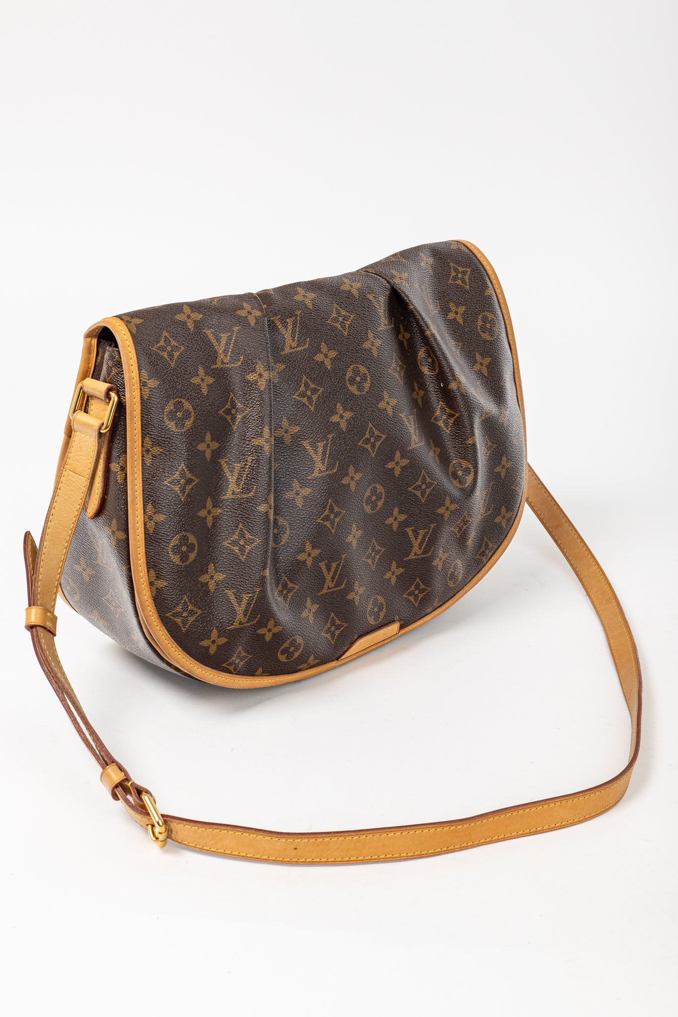Menilmontant MM Monogram Canvas Messenger Bag