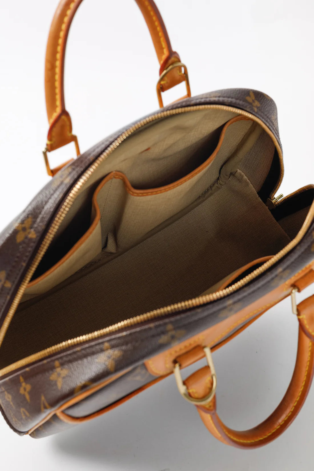 Trouville Monogram Canvas Top-Handle Bag