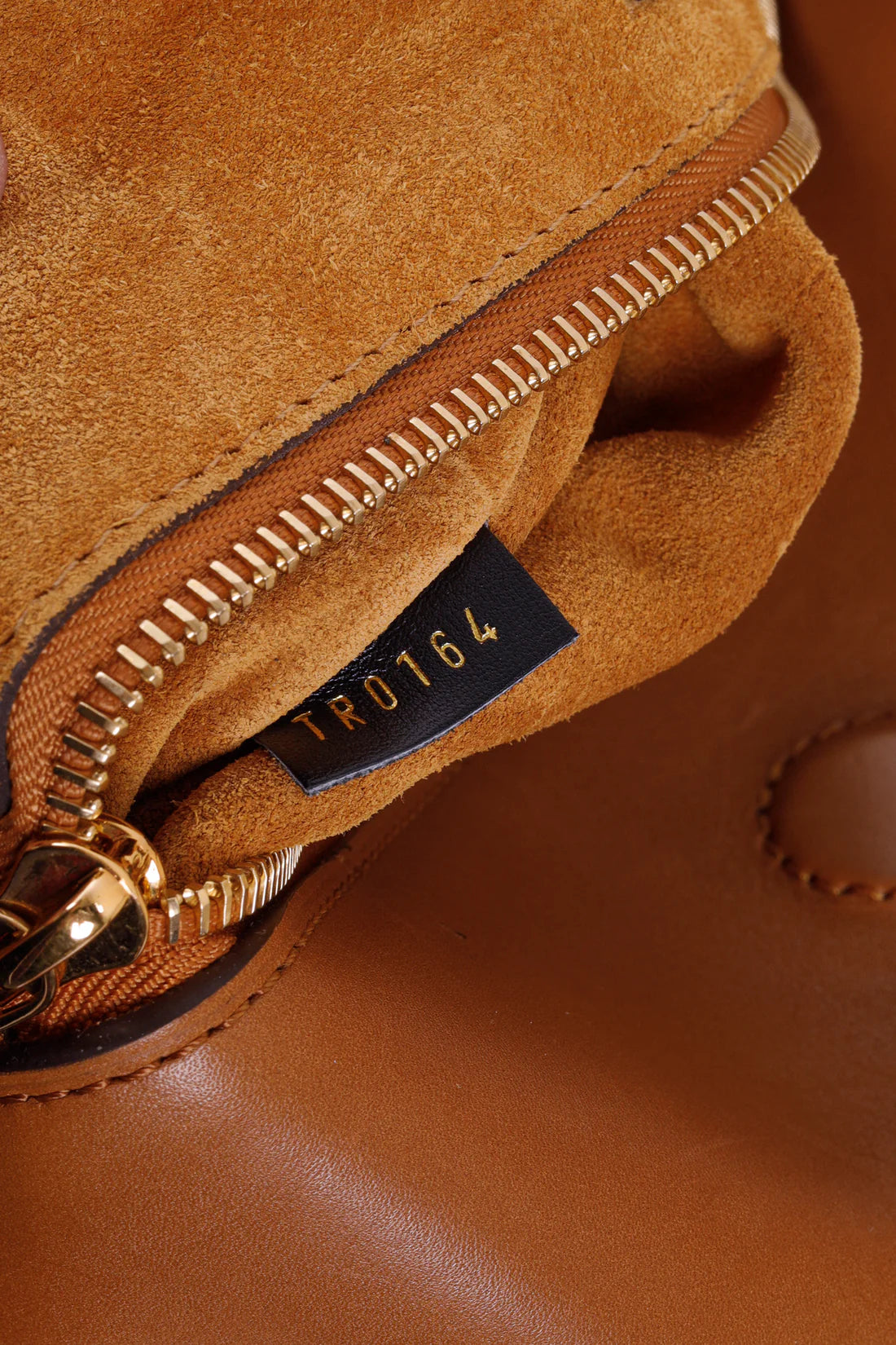W PM Brown Leather Monogram Tote