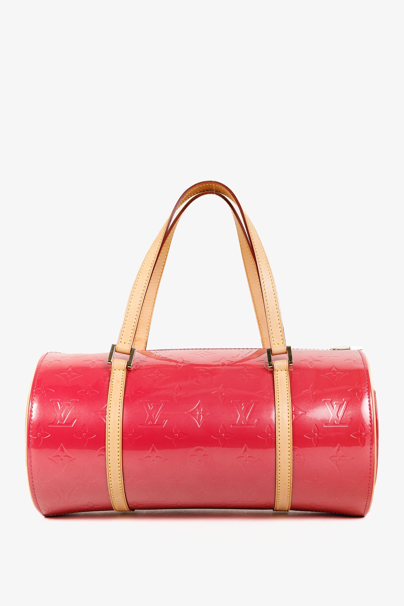 Bedford Framboise Monogram Vernis Leather Barrel Bag