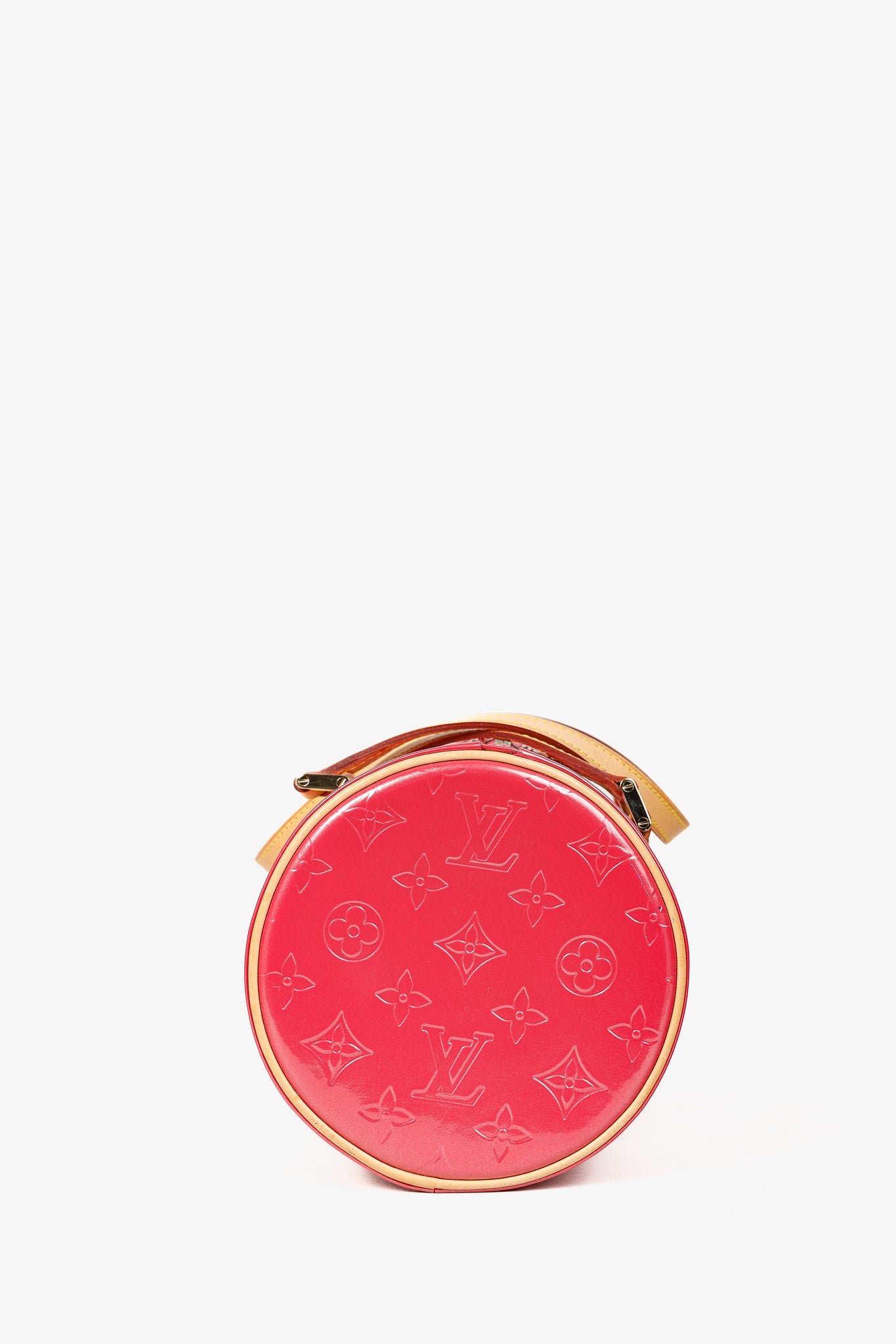 Bedford Framboise Monogram Vernis Leather Barrel Bag