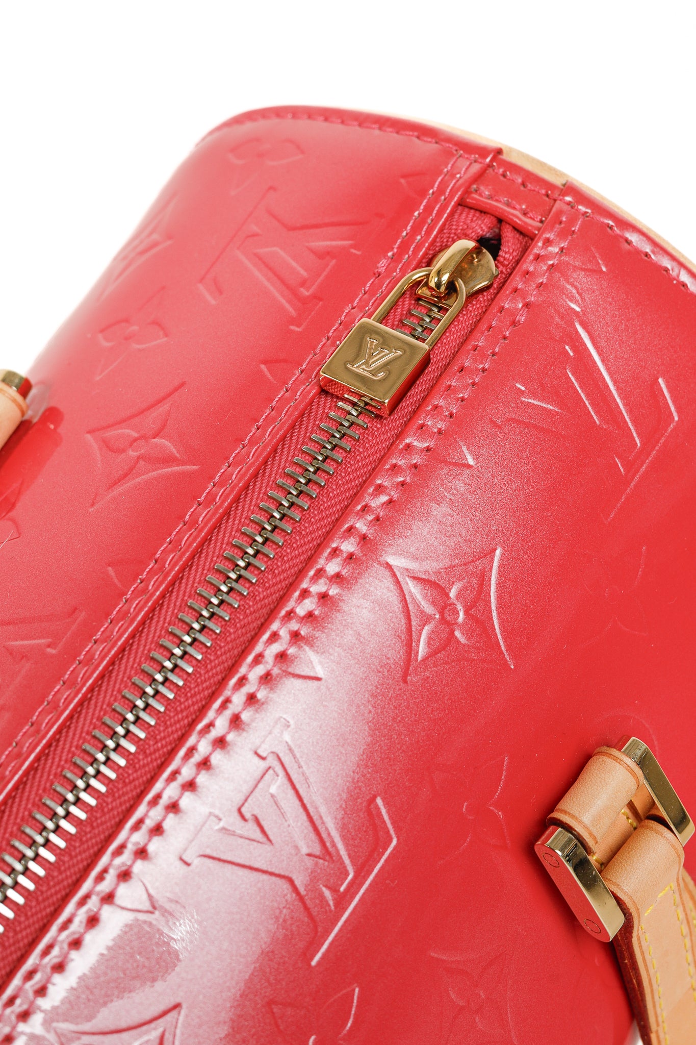 Bedford Framboise Monogram Vernis Leather Barrel Bag
