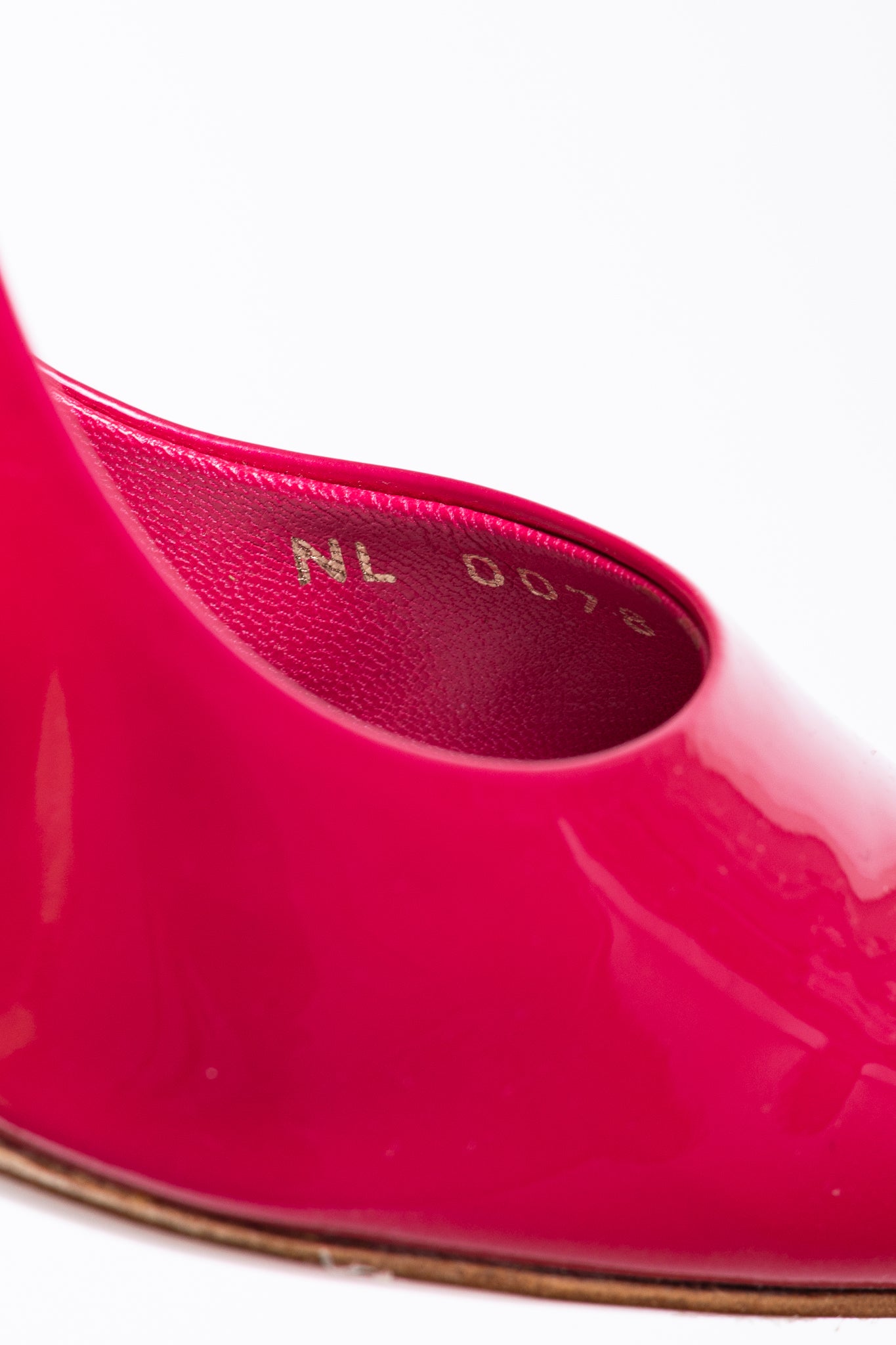 Strawberry Rose Pop Patent Leather Pointed-Toe Pumps