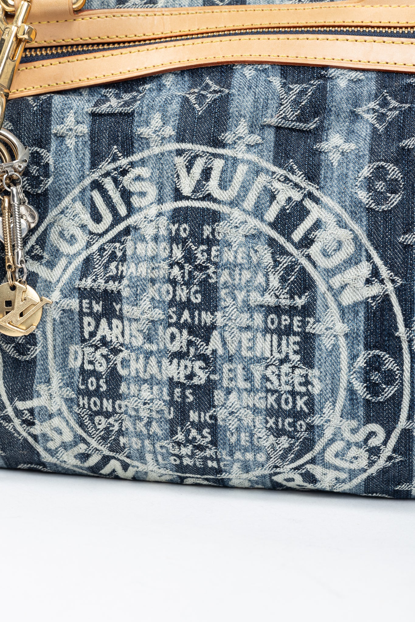Cabas Raye GM Monogram Denim Cruise Shoulder Bag
