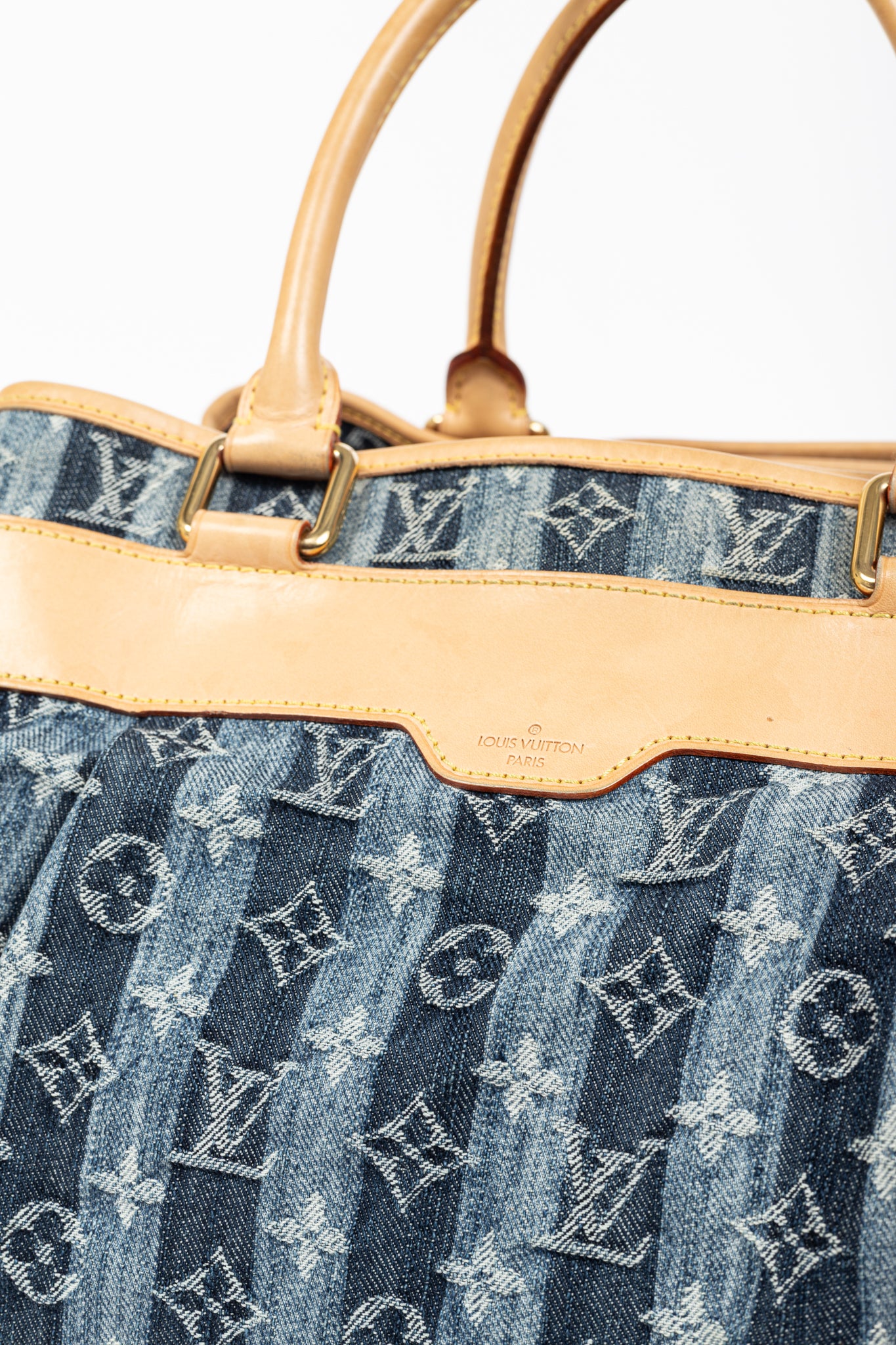 Cabas Raye GM Monogram Denim Cruise Shoulder Bag