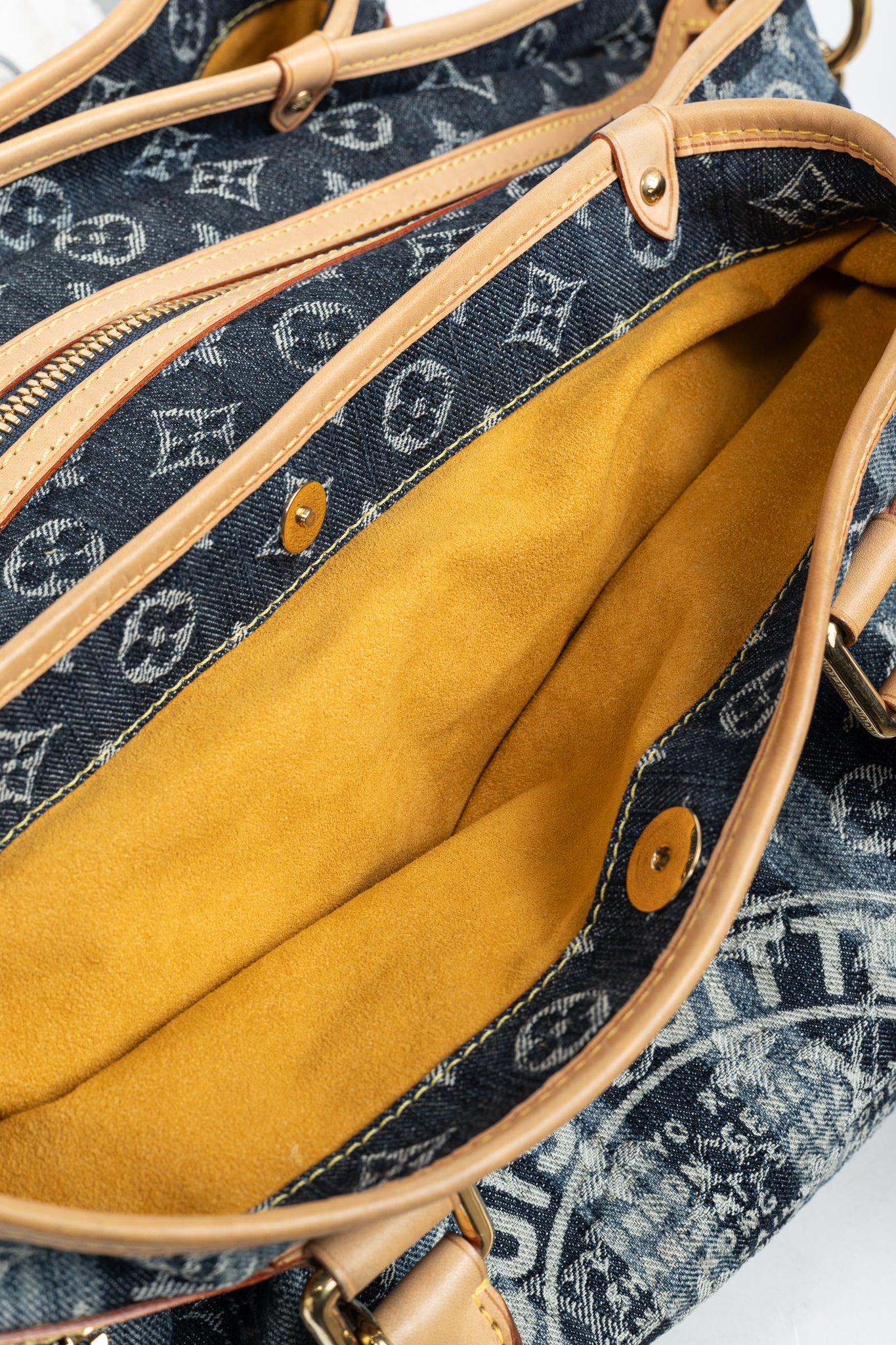 Cabas Raye GM Monogram Denim Cruise Shoulder Bag