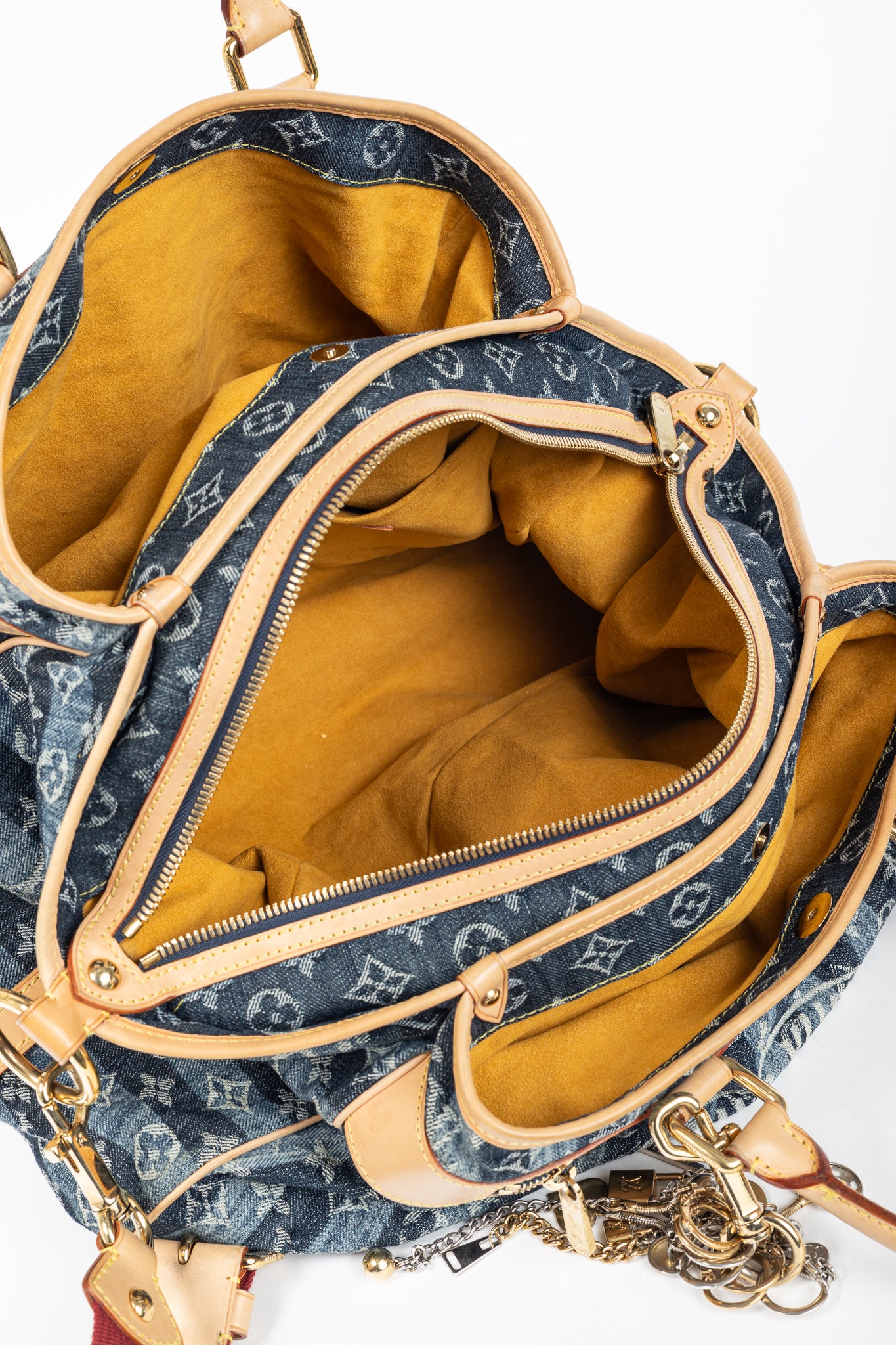 Cabas Raye GM Monogram Denim Cruise Shoulder Bag