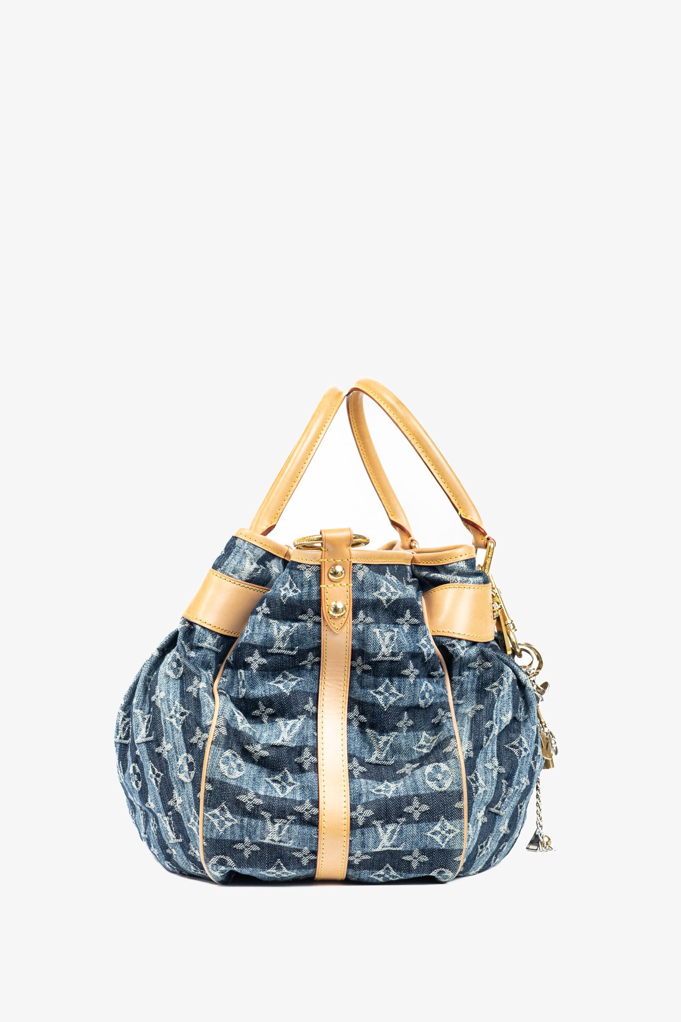 Cabas Raye GM Monogram Denim Cruise Shoulder Bag