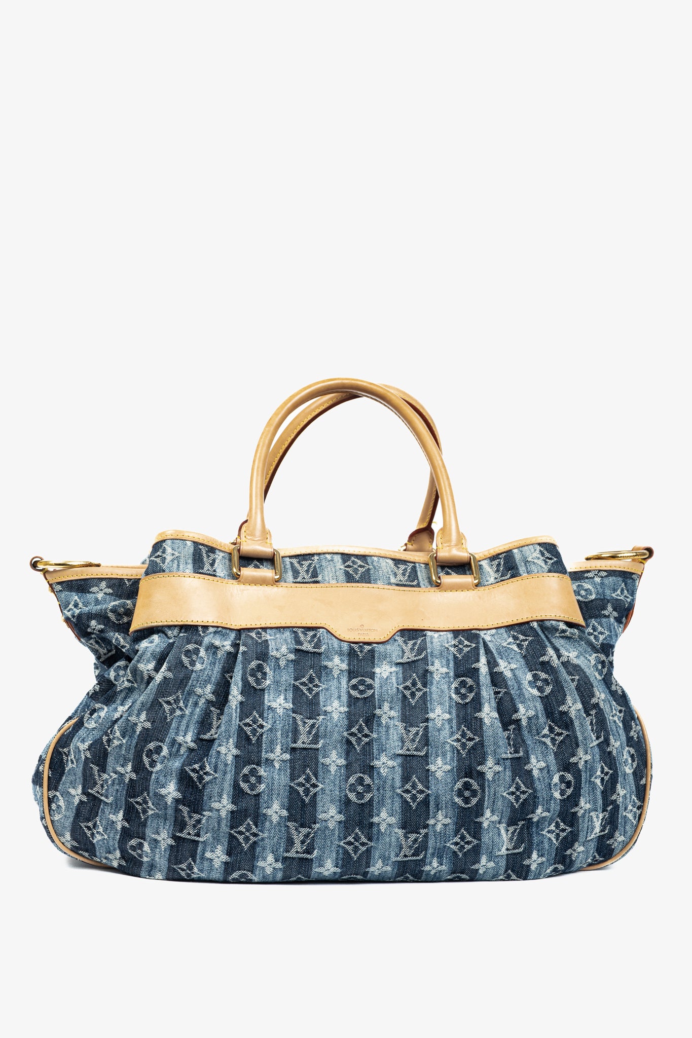 Cabas Raye GM Monogram Denim Cruise Shoulder Bag
