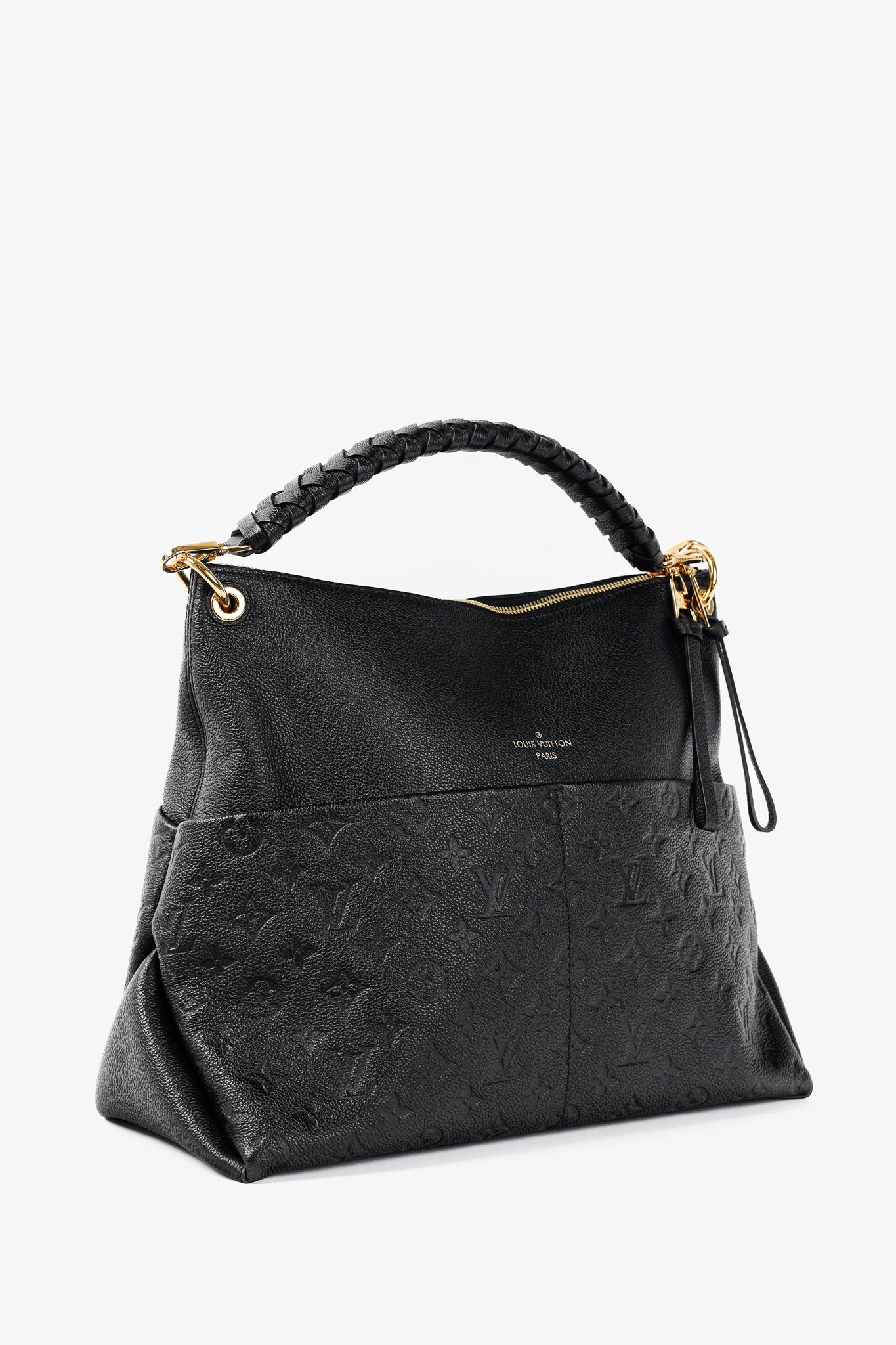 Maida Black Empreinte Monogram Leather Hobo