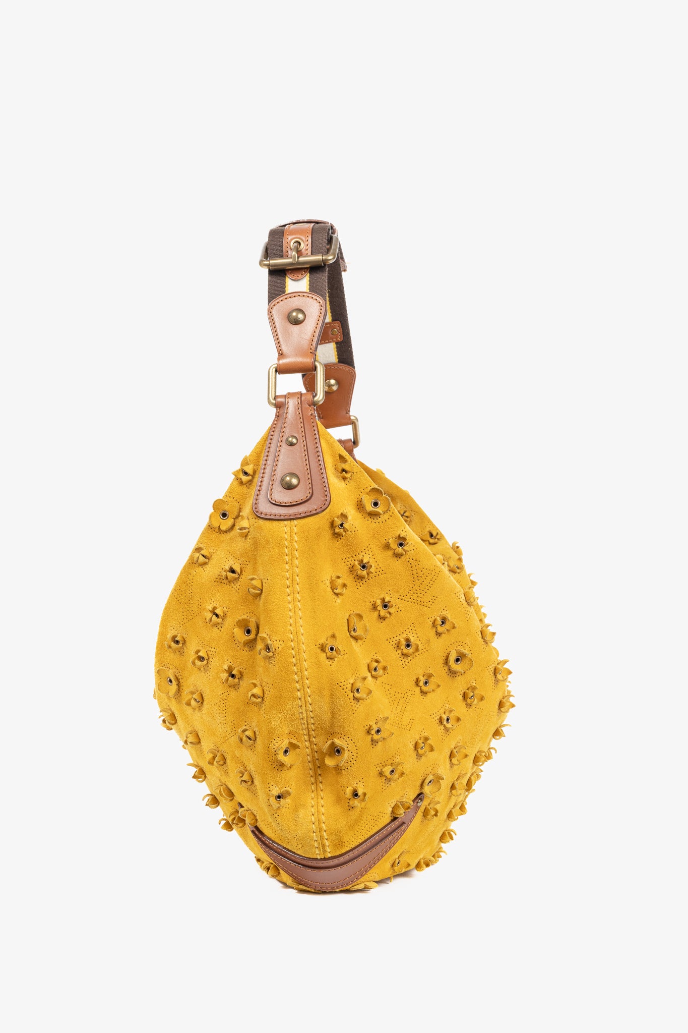 Onatah Fleurs GM Mais Suede Hobo Bag