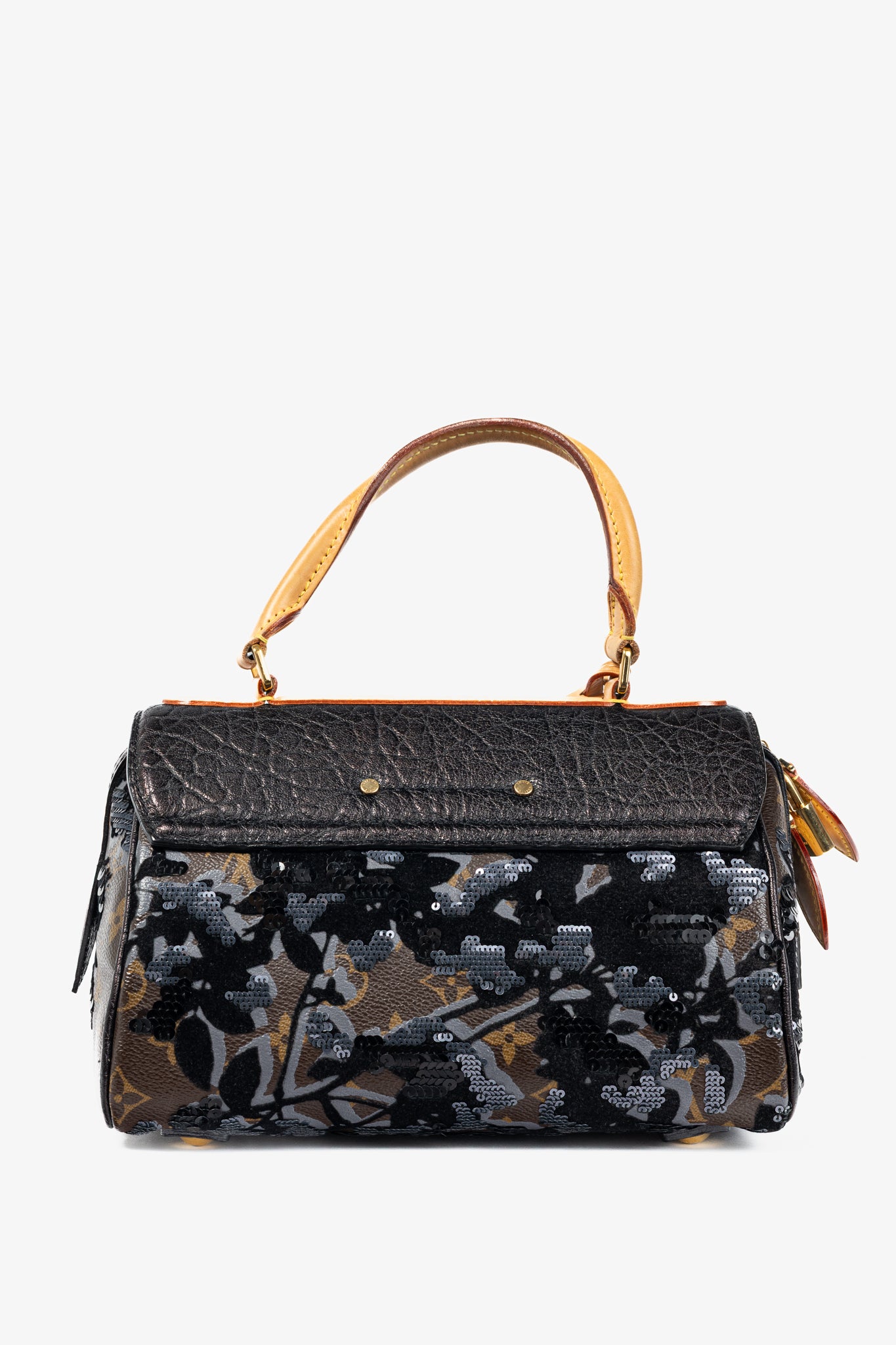 AW/10 Carrousel Monogram Fleur de Jais Sequined Velvet Handbag