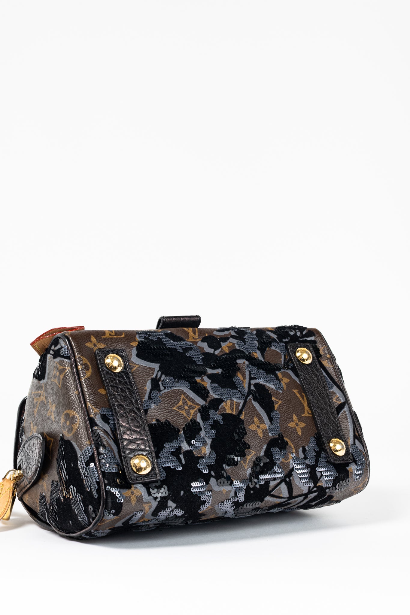 AW/10 Carrousel Monogram Fleur de Jais Sequined Velvet Handbag