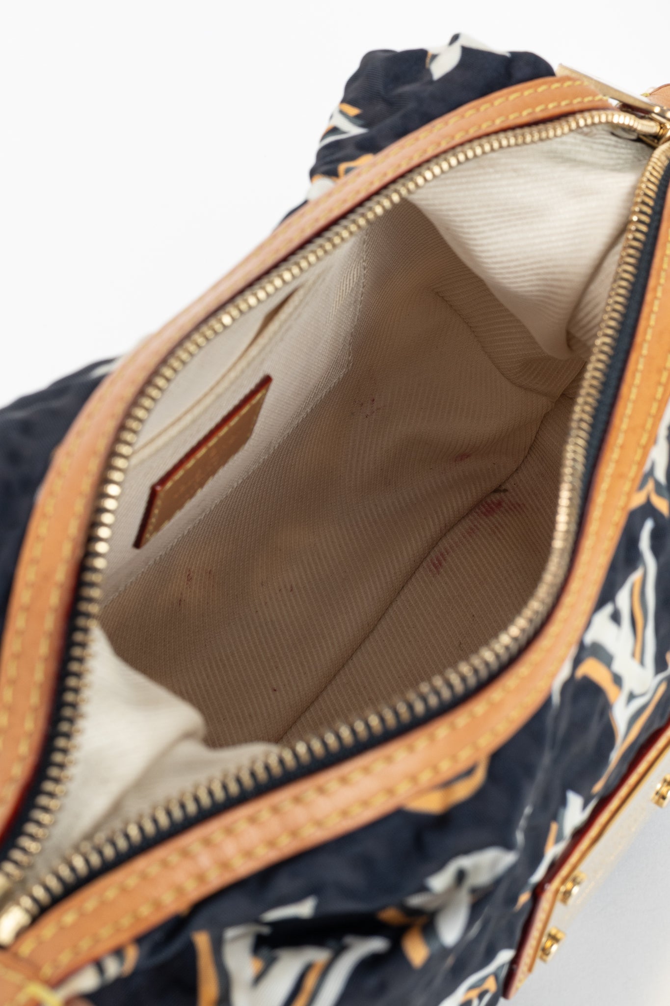 Cruise 2010 Bulles PM Navy Nylon Monogram Handbag