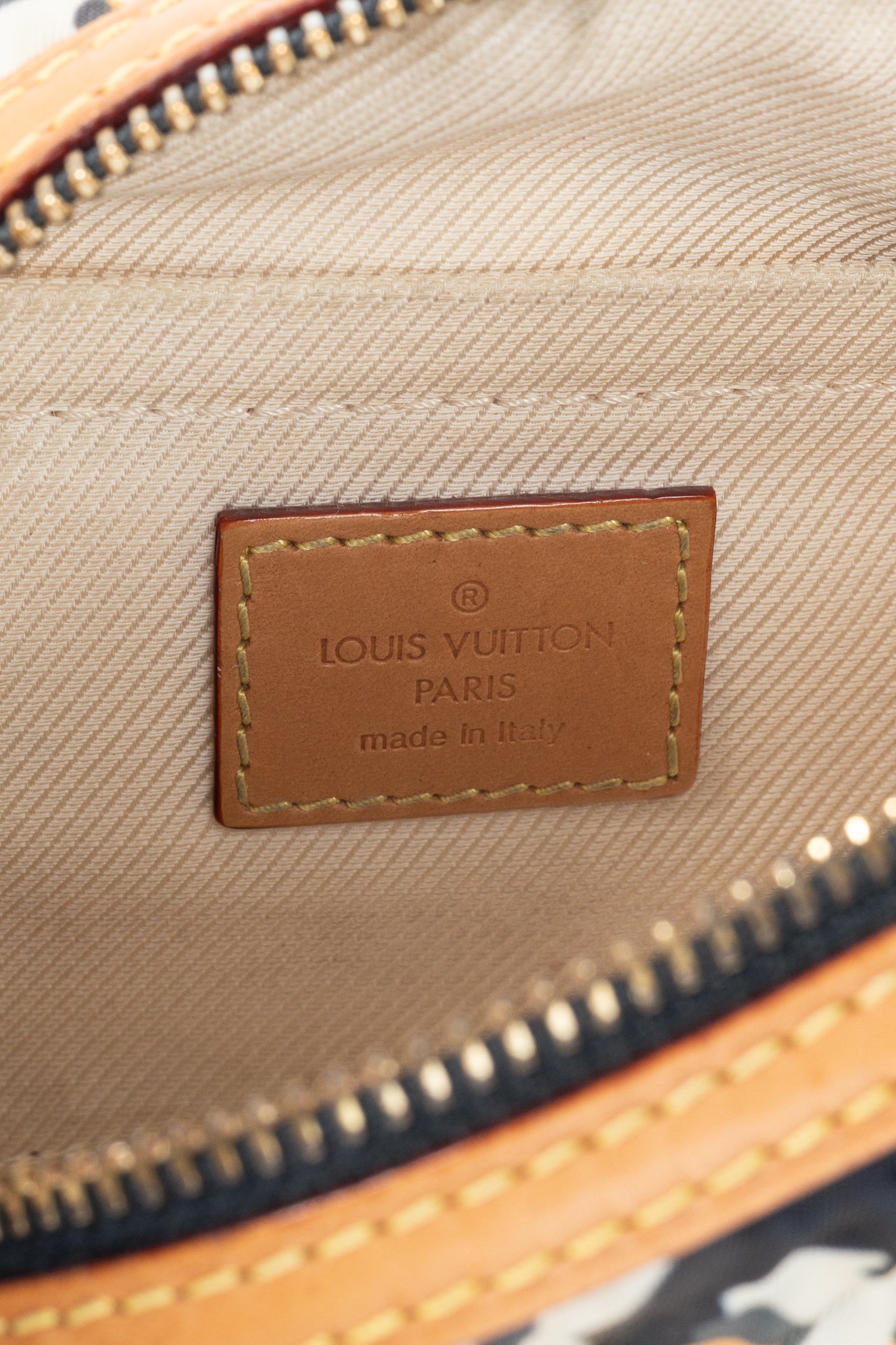 Cruise 2010 Bulles PM Navy Nylon Monogram Handbag