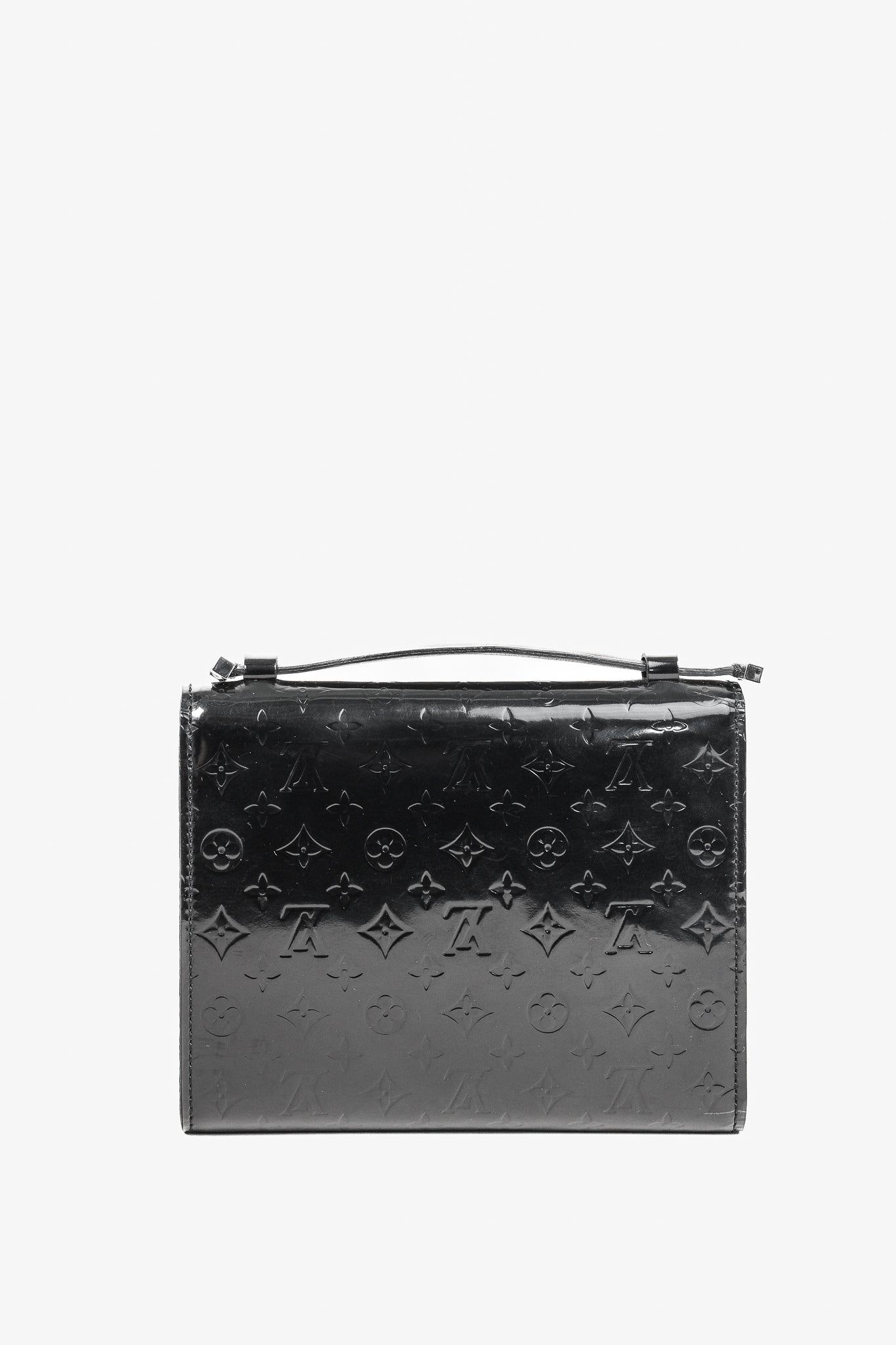 Anouchka PM Black Mini Monogram Glace Leather Wallet
