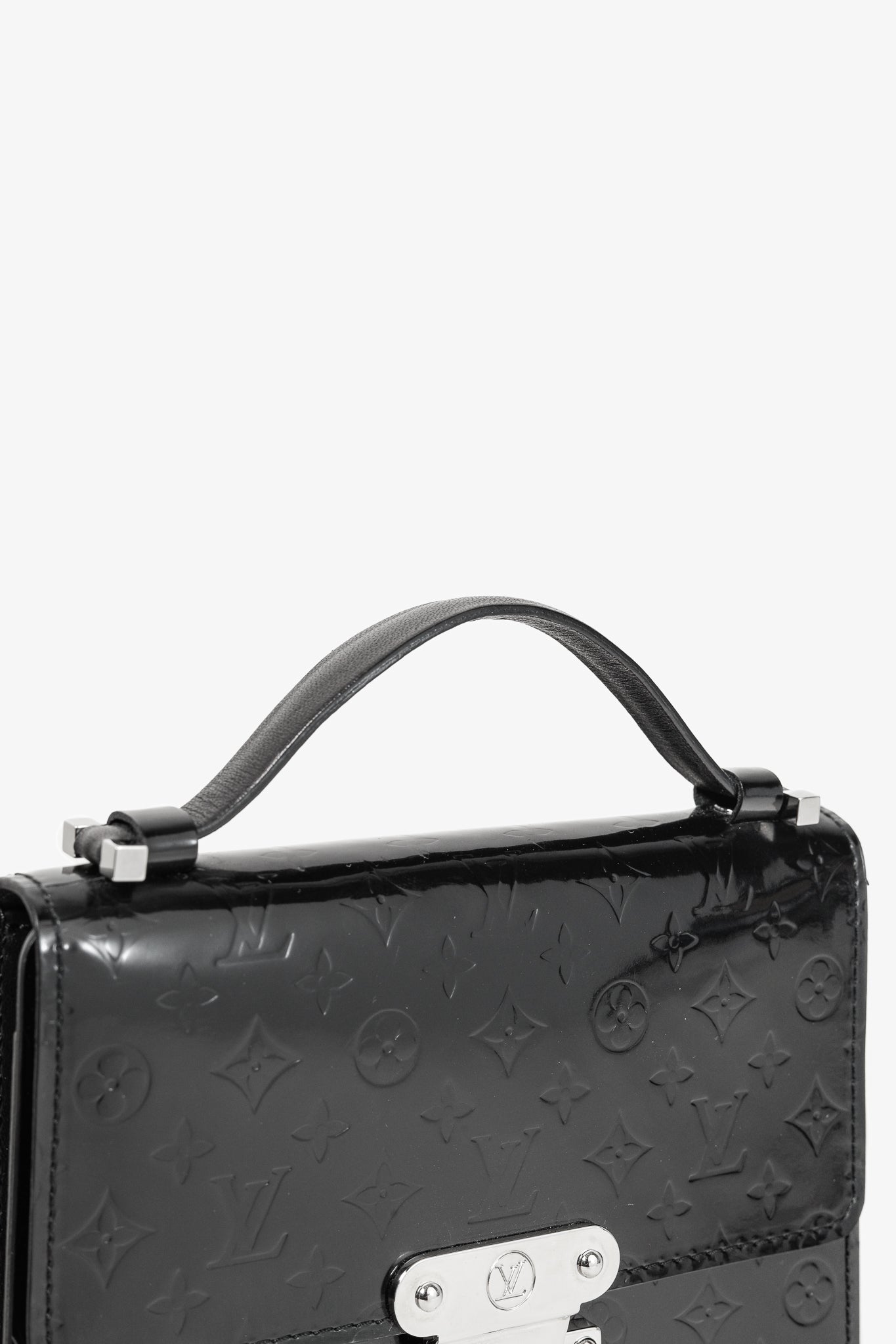 Anouchka PM Black Mini Monogram Glace Leather Wallet