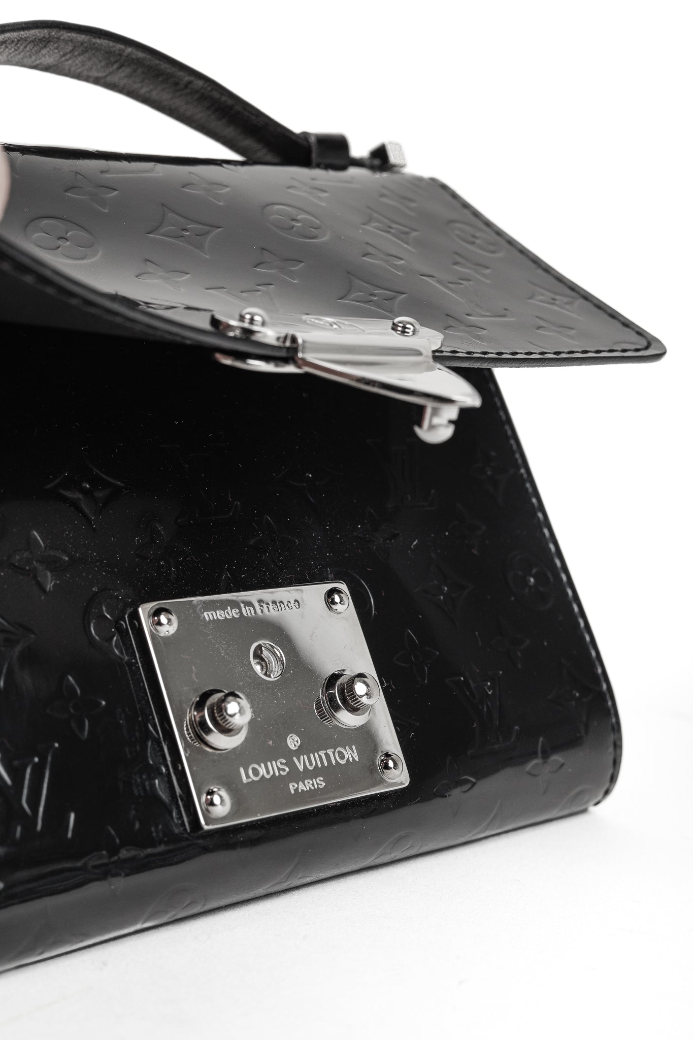 Anouchka PM Black Mini Monogram Glace Leather Wallet