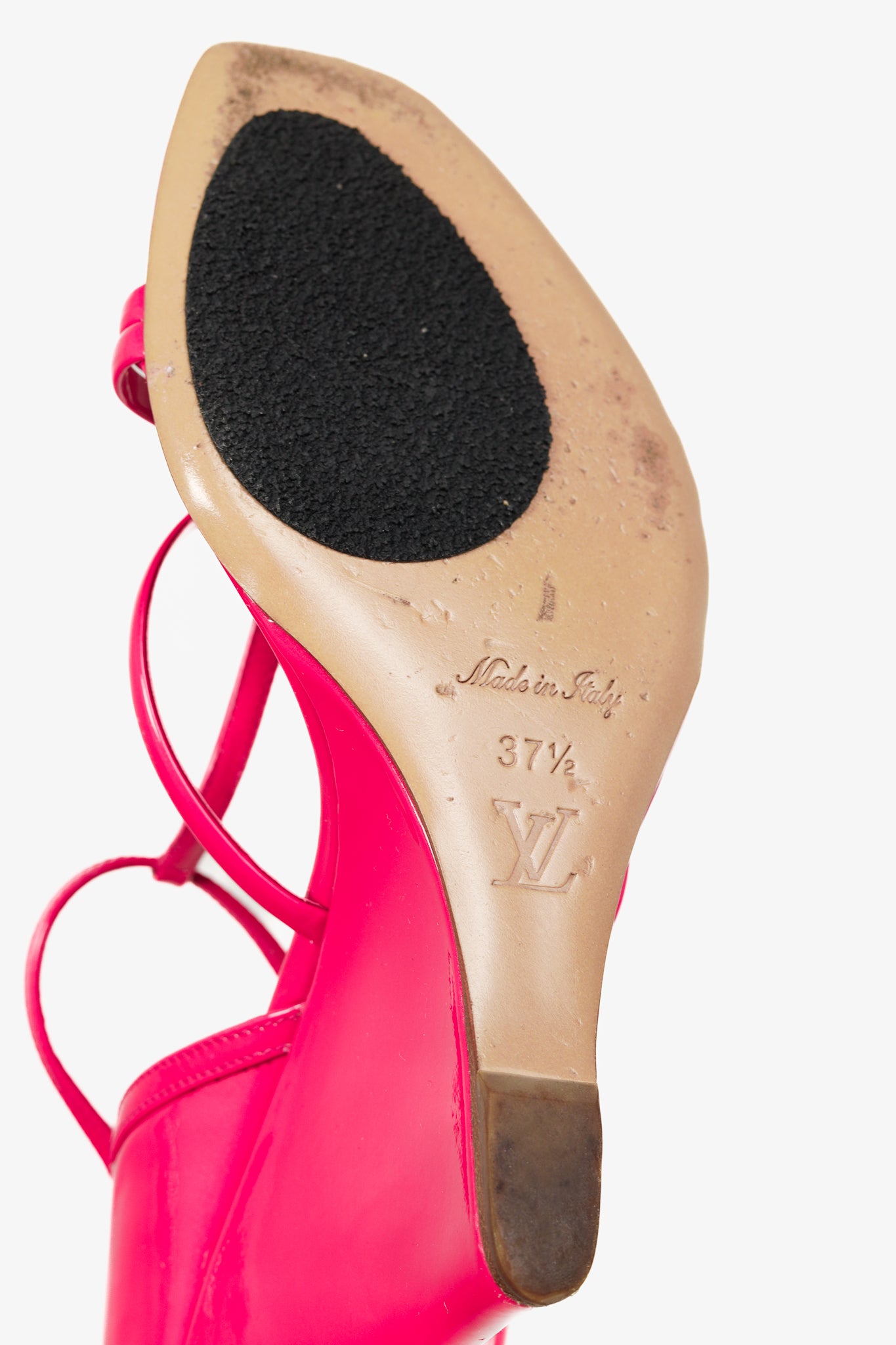 Strawberry Rose Pop Patent T-Strap Wedge Sandals