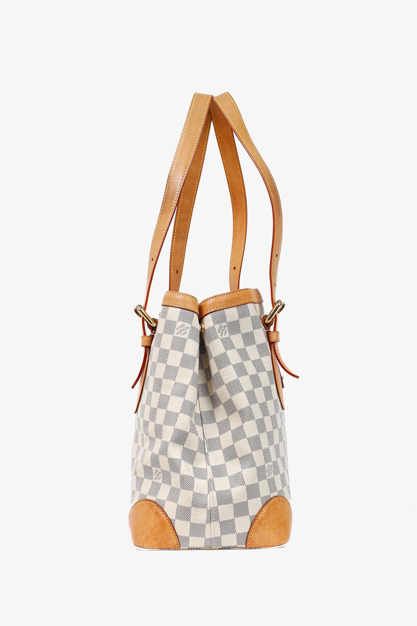 Hampstead MM Damier Azur Canvas Tote