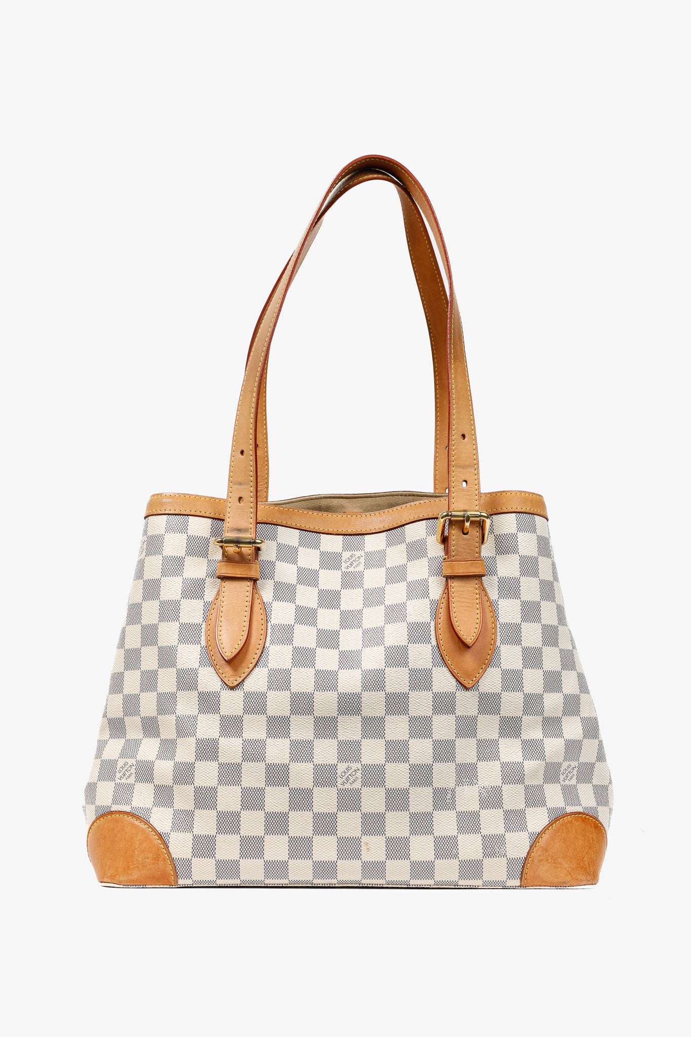 Hampstead MM Damier Azur Canvas Tote
