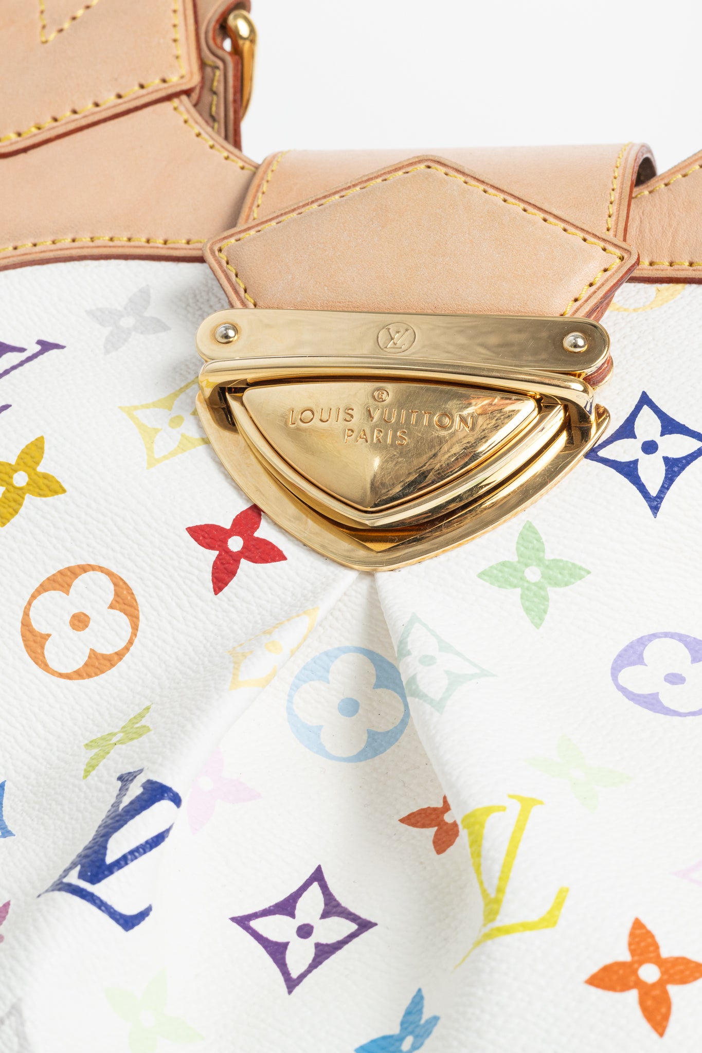 Louis Vuitton x Takashi Murakami Ursula White Multicolore Monogram Handbag
