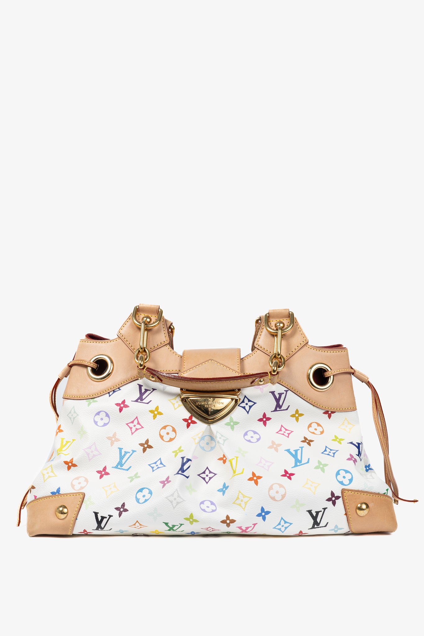 Louis Vuitton x Takashi Murakami Ursula White Multicolore Monogram Handbag