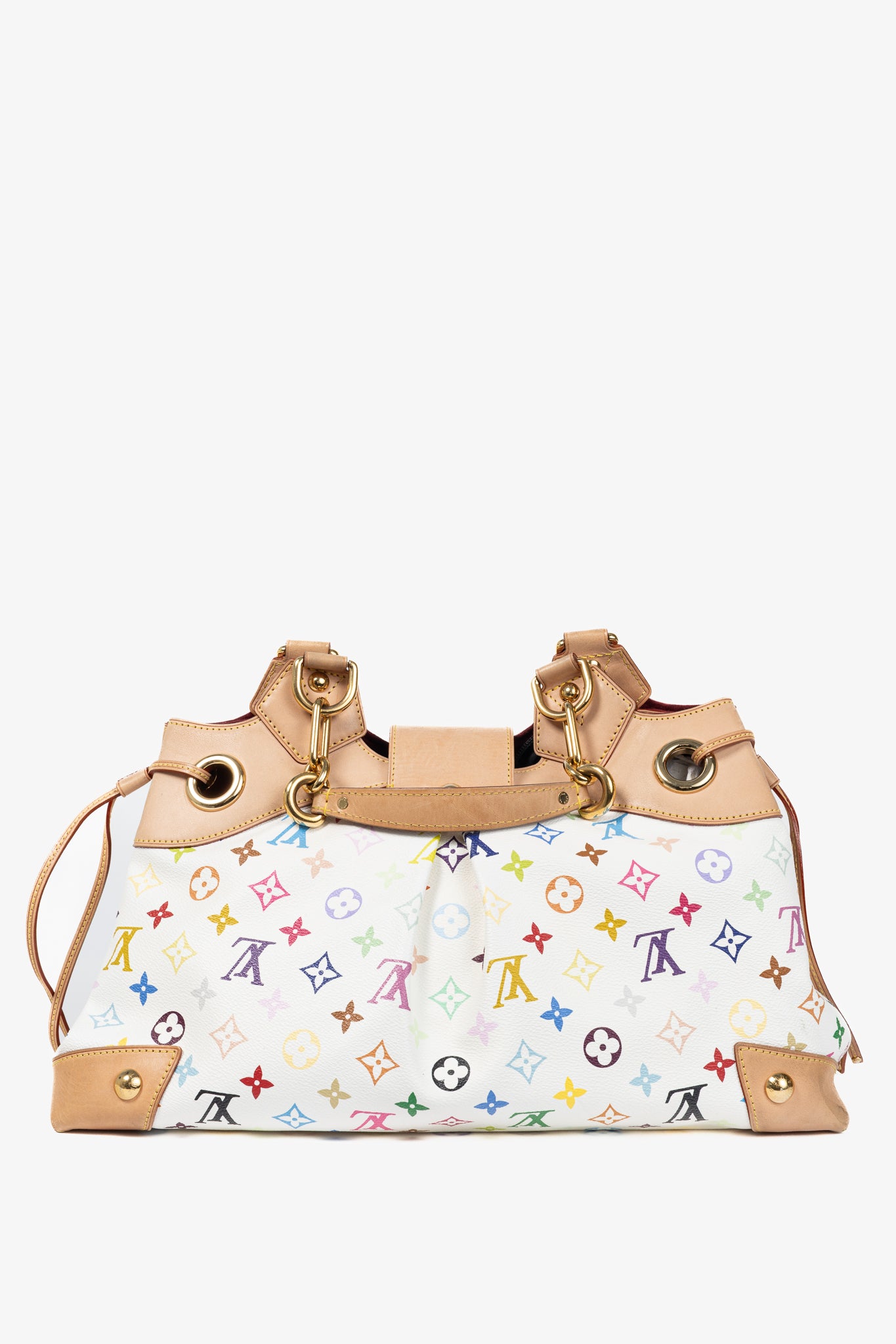 Louis Vuitton x Takashi Murakami Ursula White Multicolore Monogram Handbag
