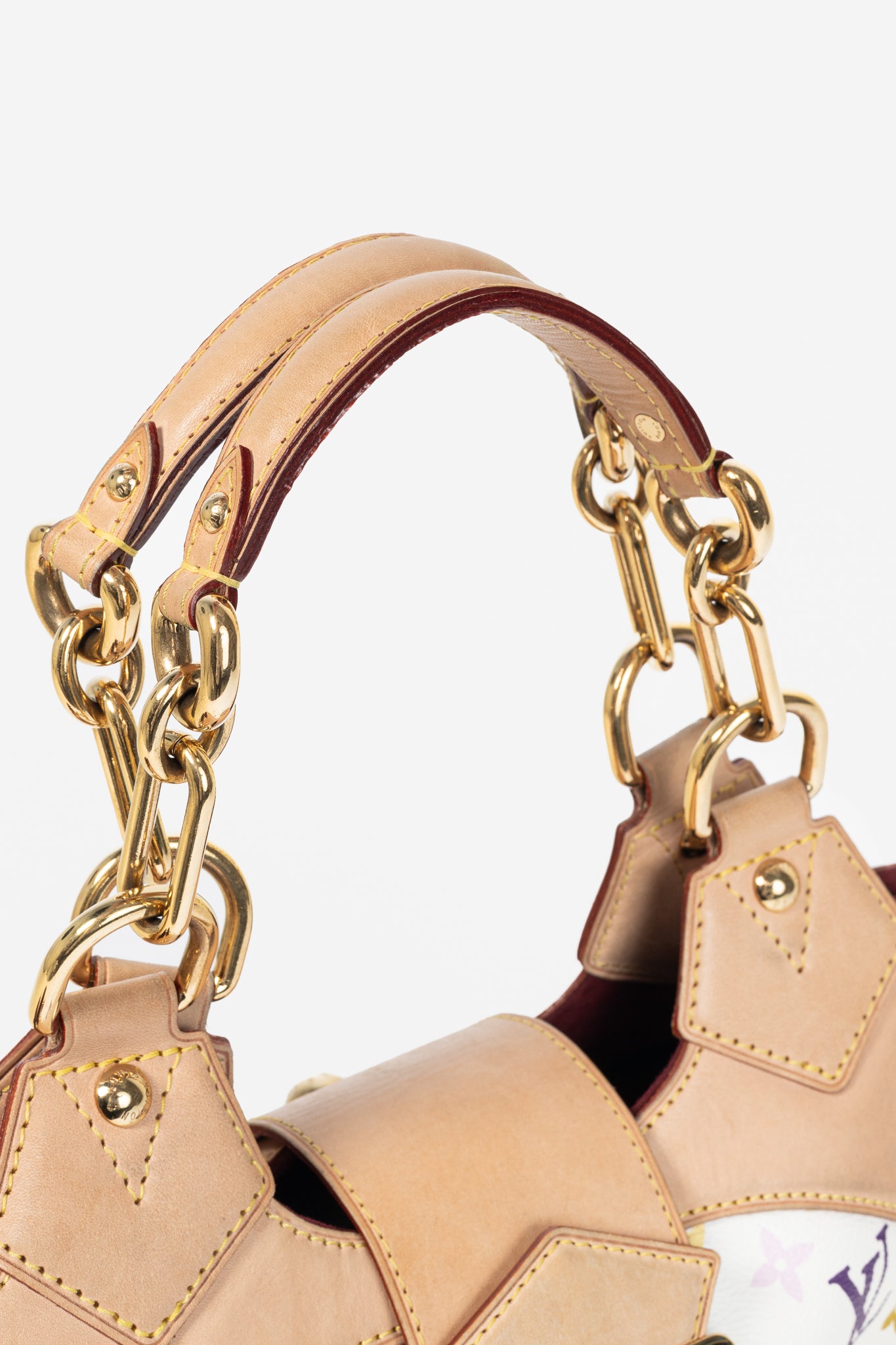 Louis Vuitton x Takashi Murakami Ursula White Multicolore Monogram Handbag