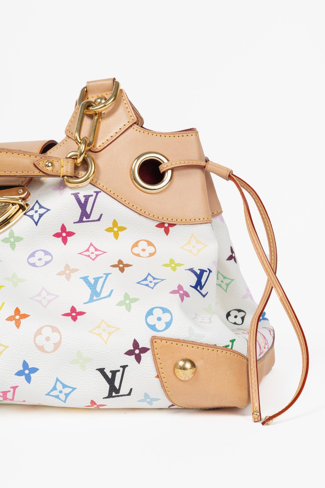 Louis Vuitton x Takashi Murakami Ursula White Multicolore Monogram Handbag