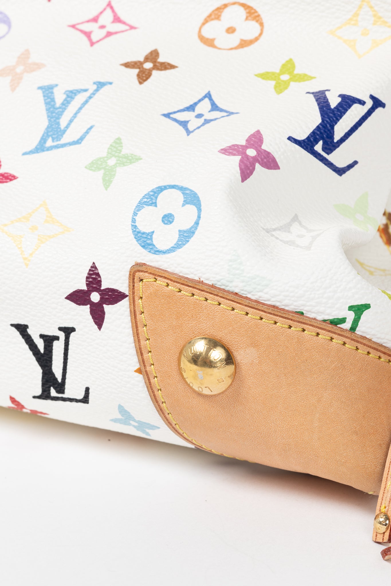 Louis Vuitton x Takashi Murakami Ursula White Multicolore Monogram Handbag