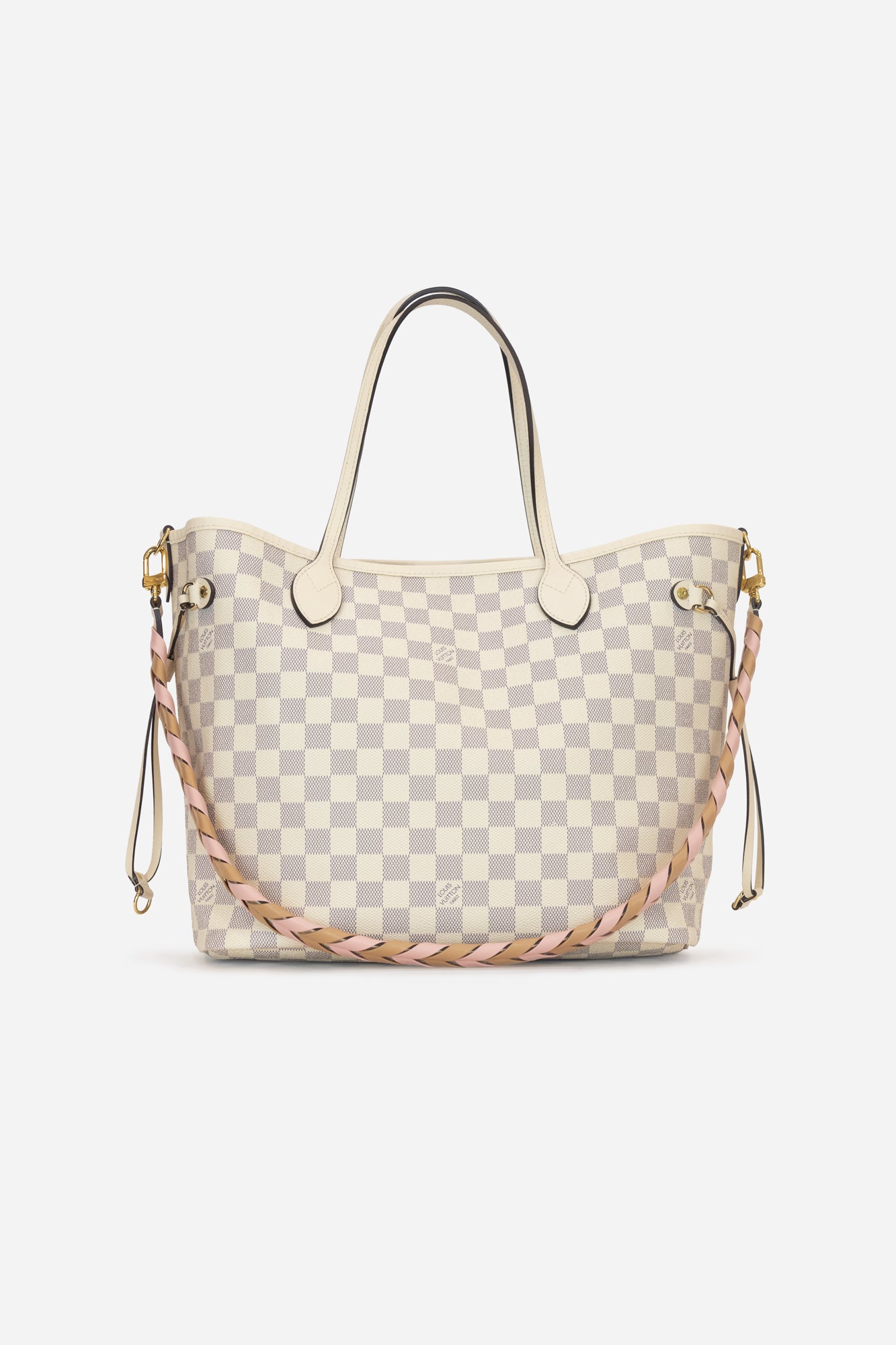 Damier Azur Neverfull MM Limited Edition with Cross Strap