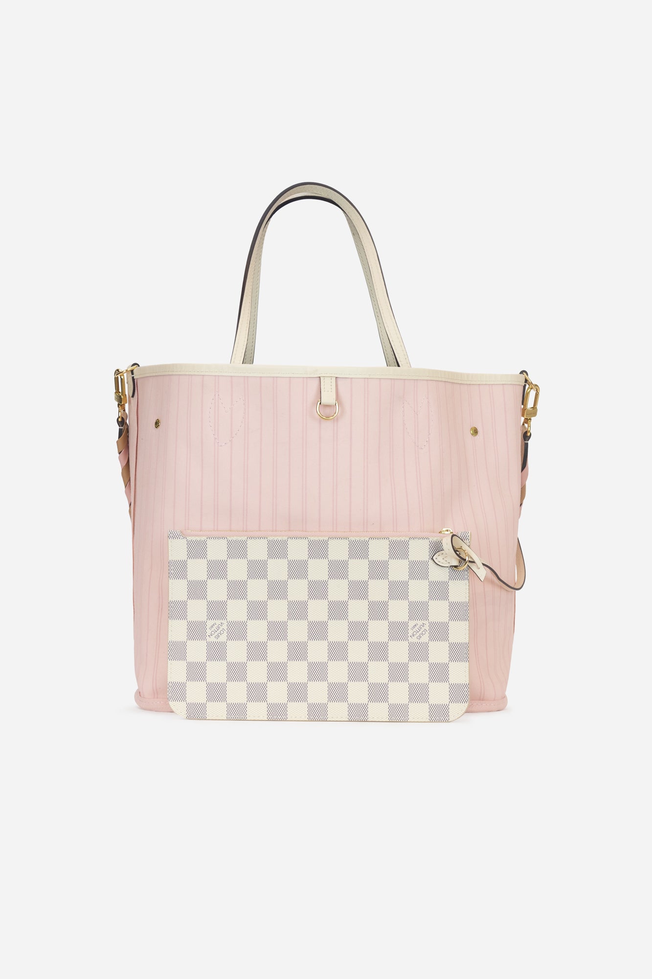 Damier Azur Neverfull MM Limited Edition with Cross Strap
