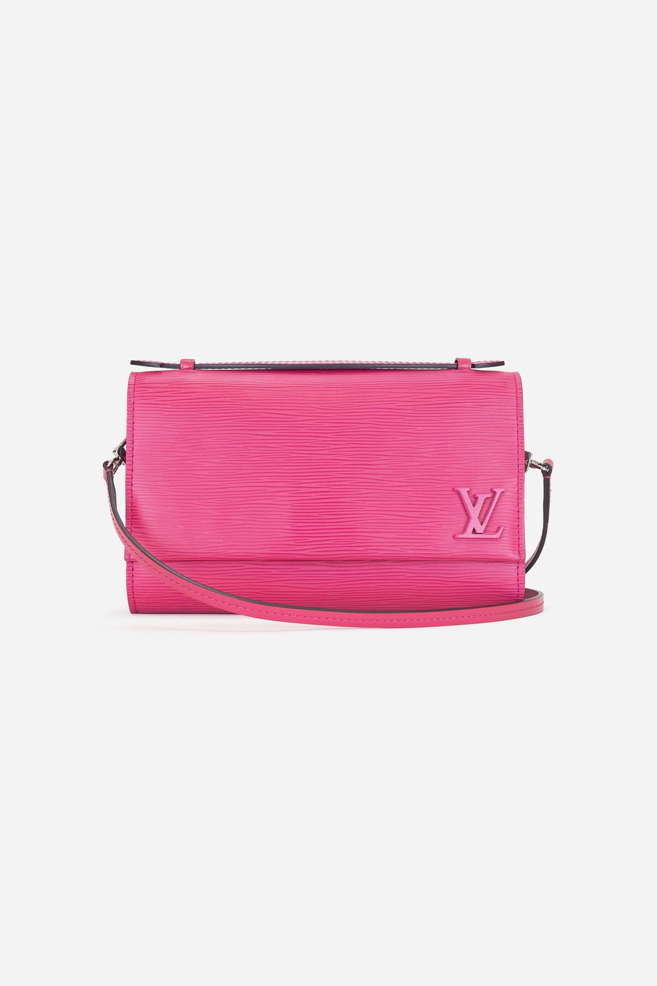 Hot Pink Clery Epi Leather Pochette Bag