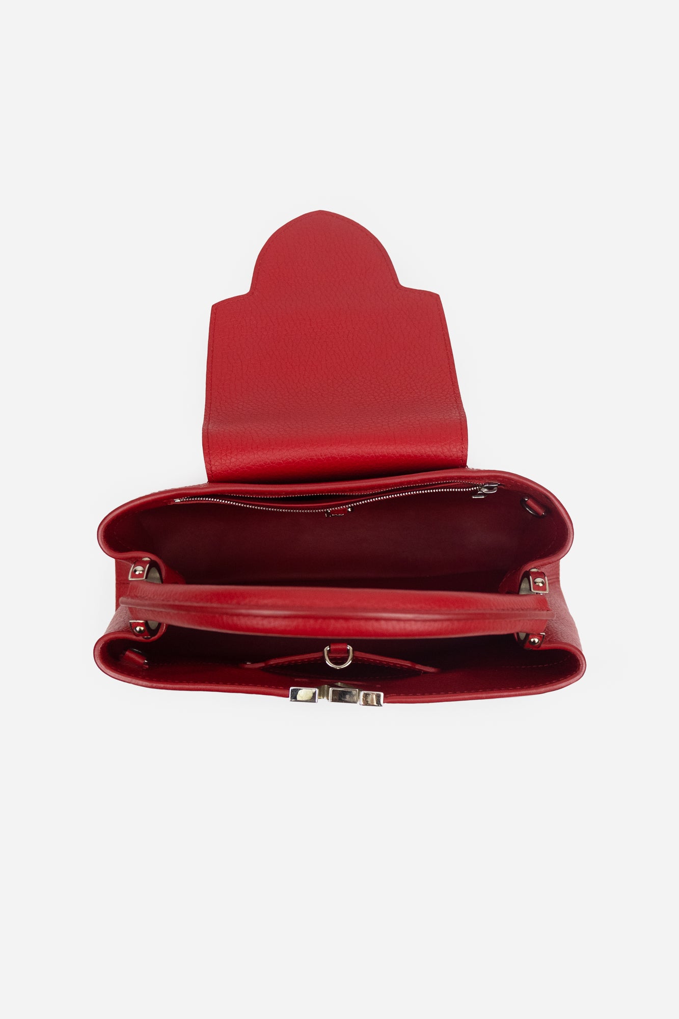Red Capucines Top Handle Bag