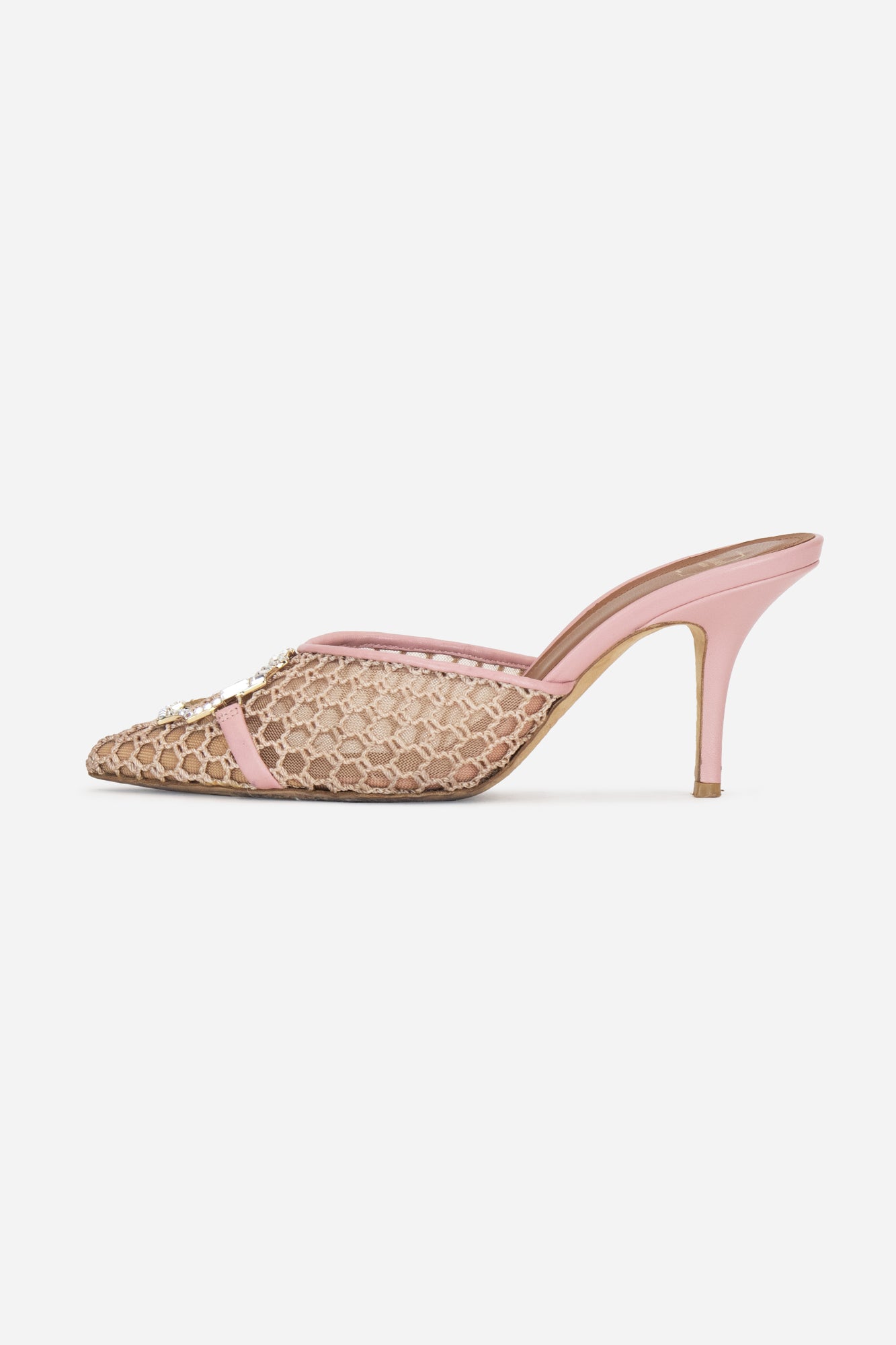 Pink Mesh Missy Mules