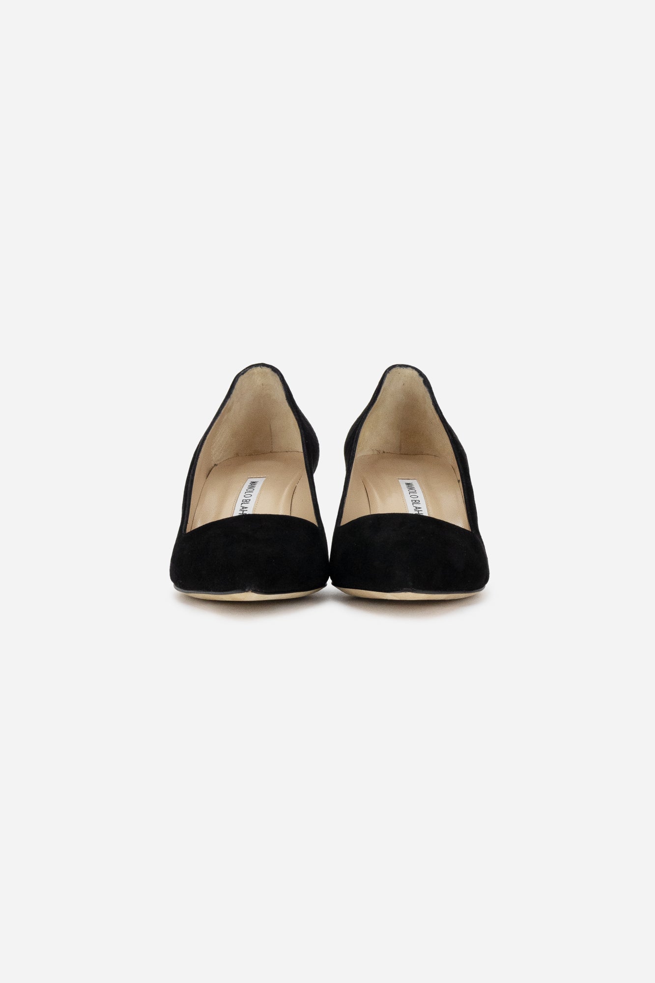 Black Suede 50mm BB Pointed Toe Pumps